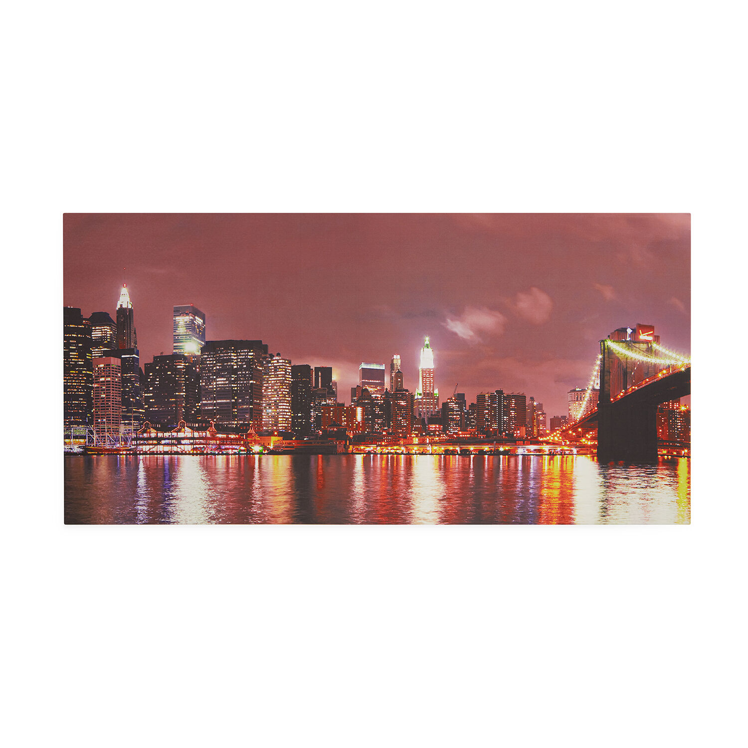 Manhattan Night Canvas 50cm x 100cm