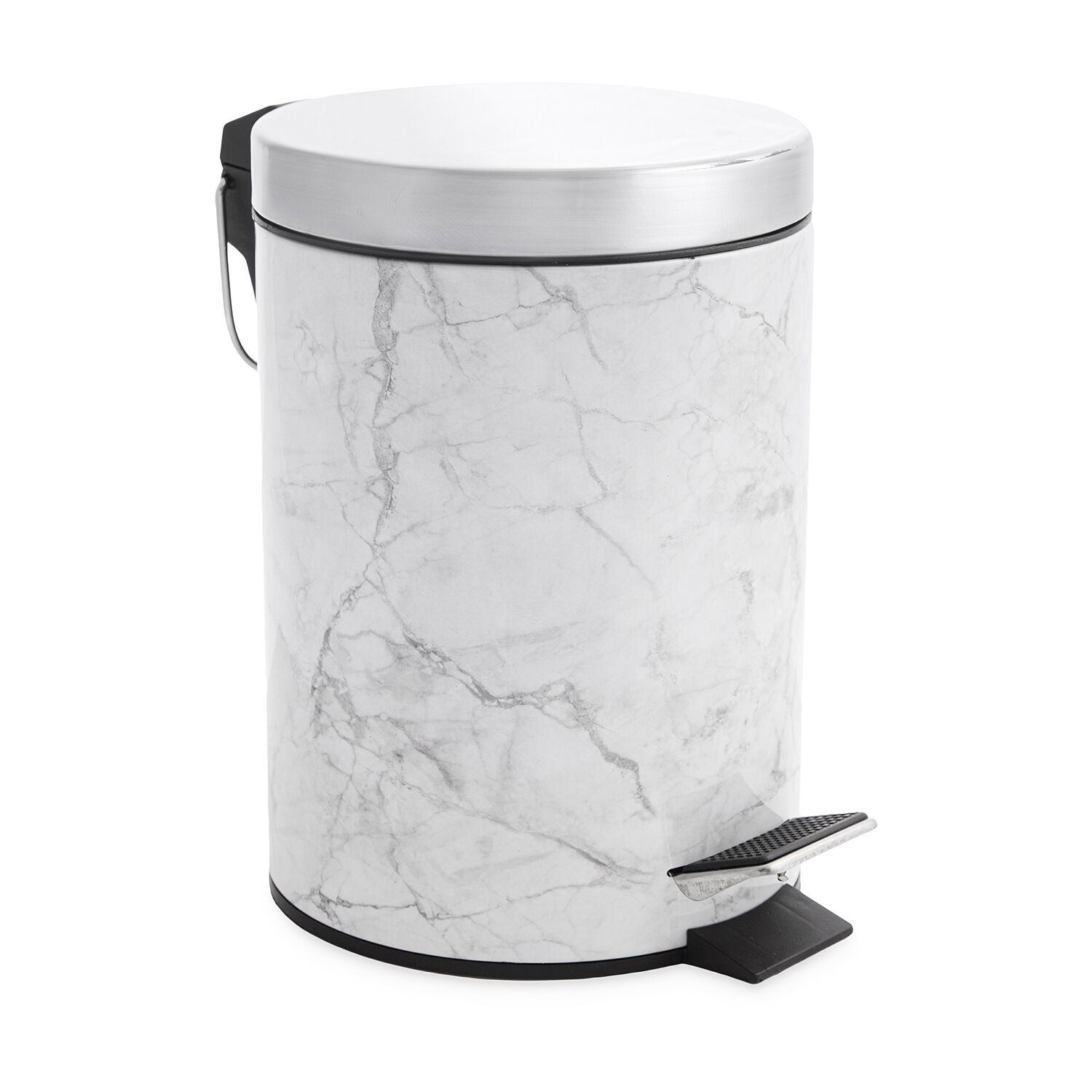 White Marble Effect Bin 3L