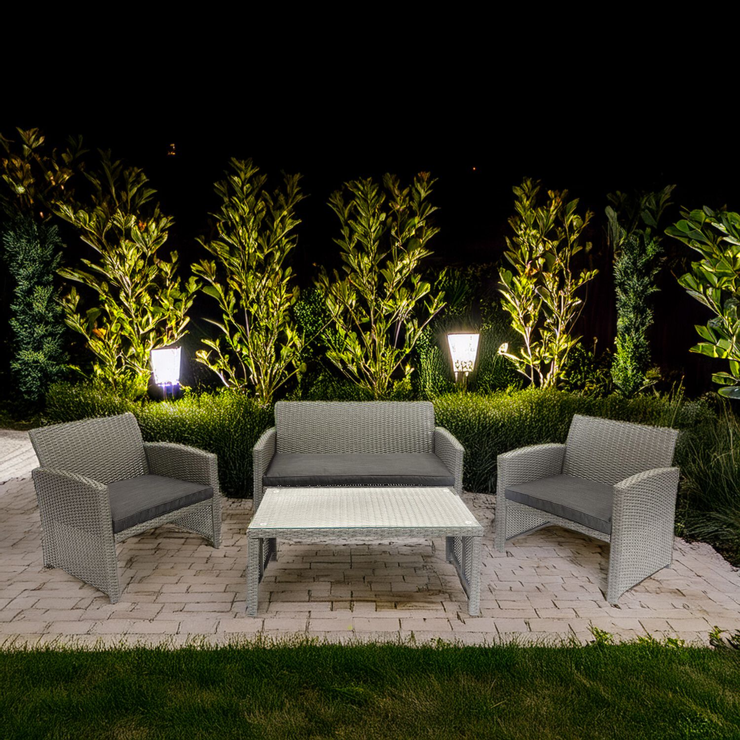 Masella 4 Piece Rattan Sofa Set