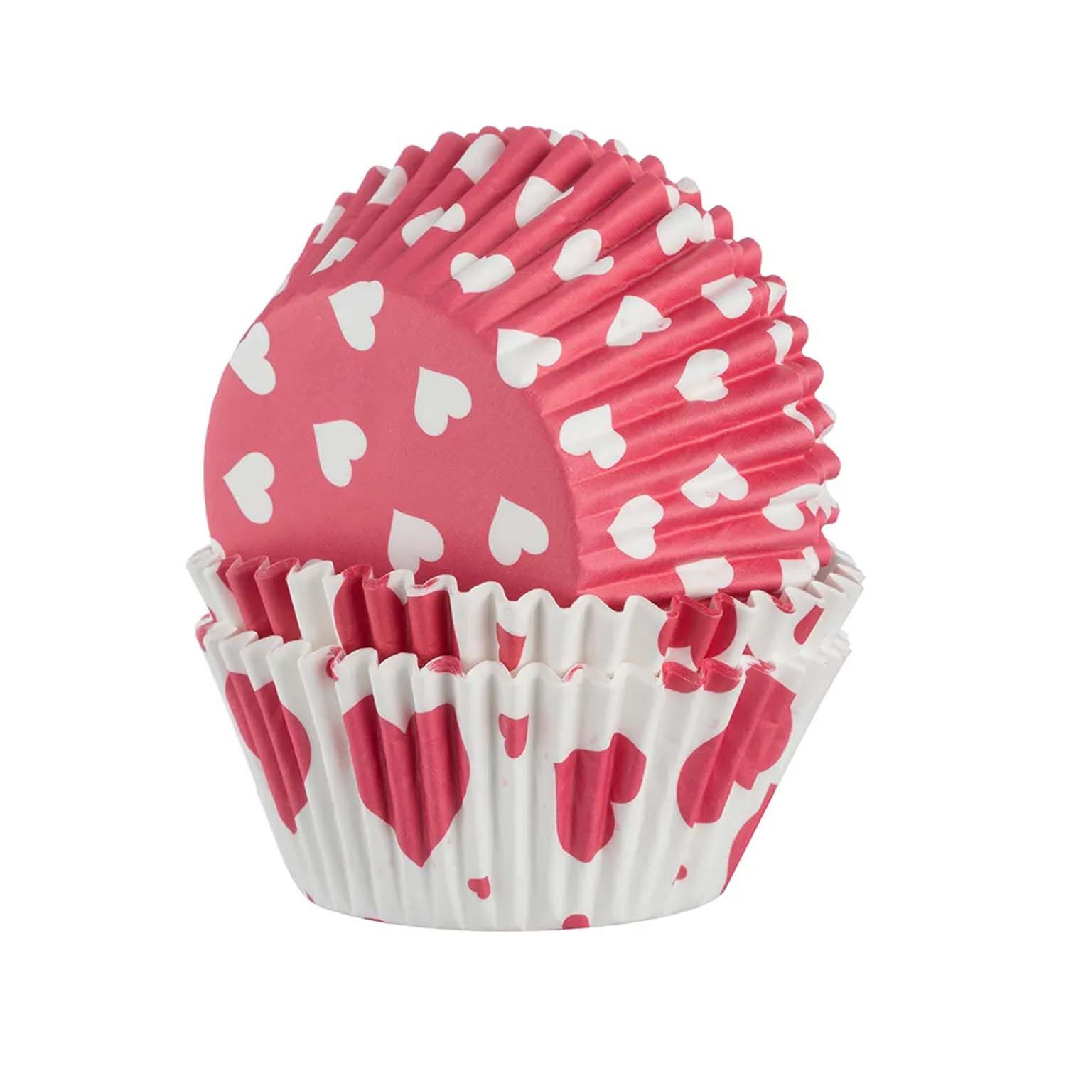 Mason Cash Hearts 40 Cupcake Cases