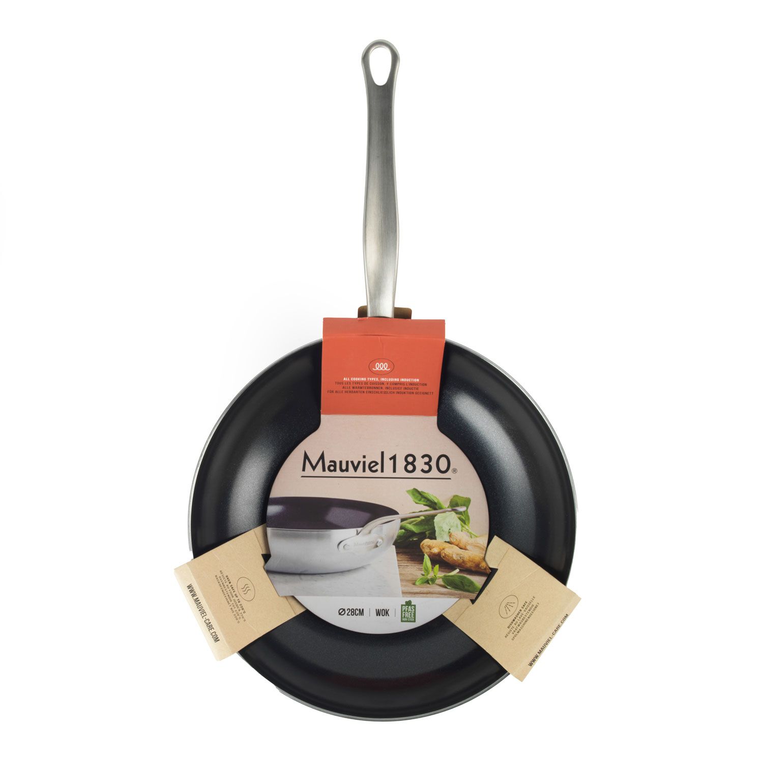 Mauviel Ceramic Non-Stick 28cm Wok