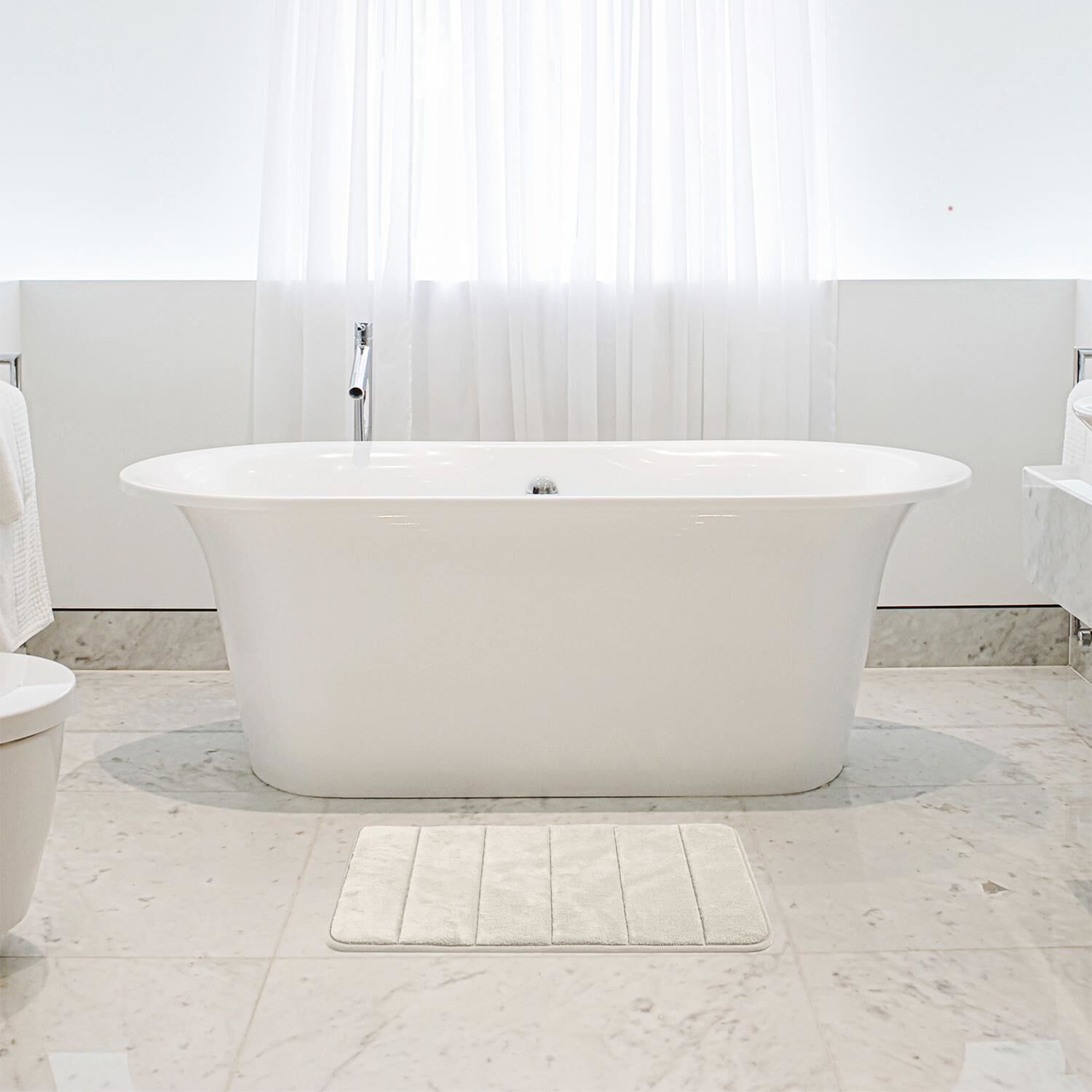 MEMORY FOAM CREAM 40x60 Bath Mat