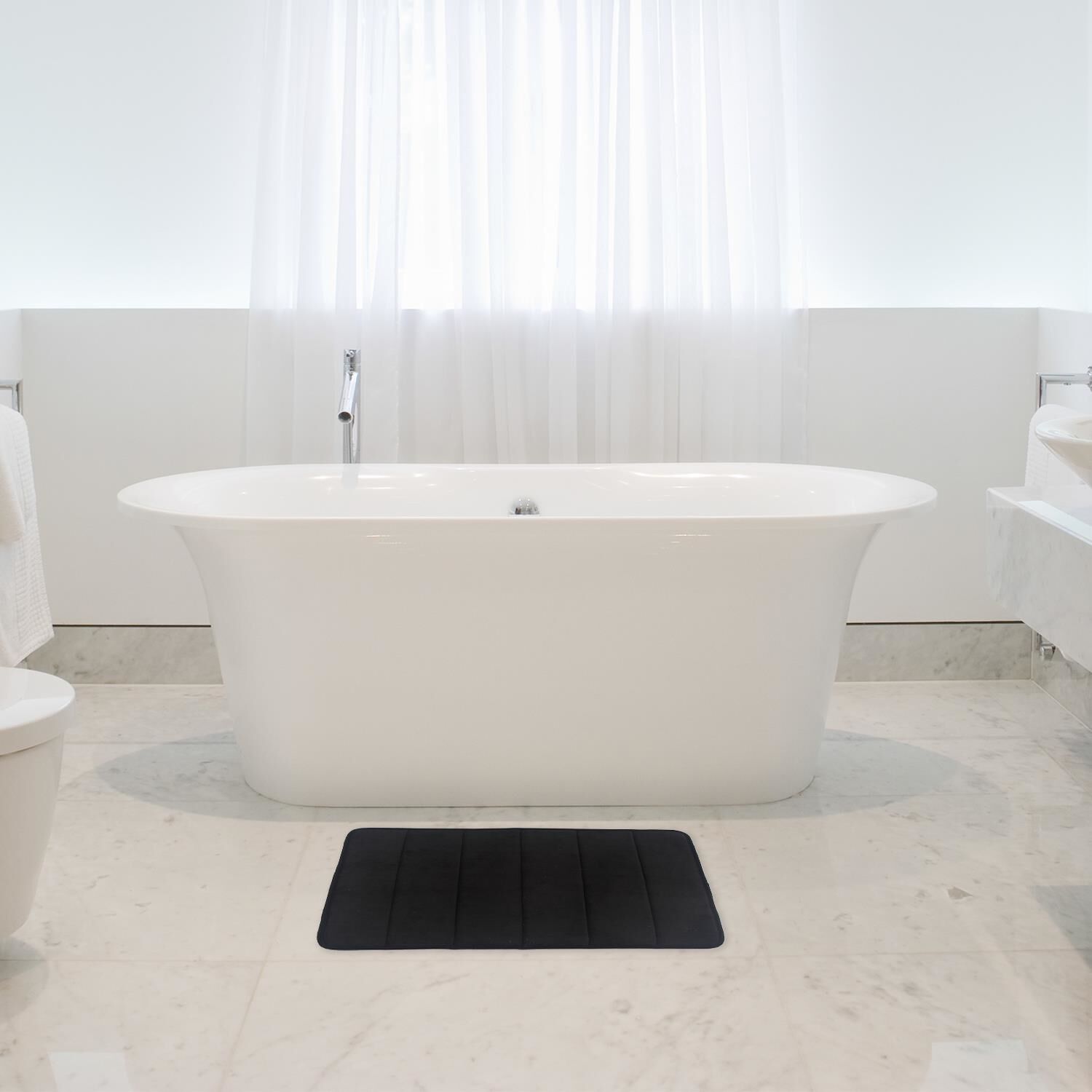 MEMORY FOAM BLACK 40x60 Bath Mat