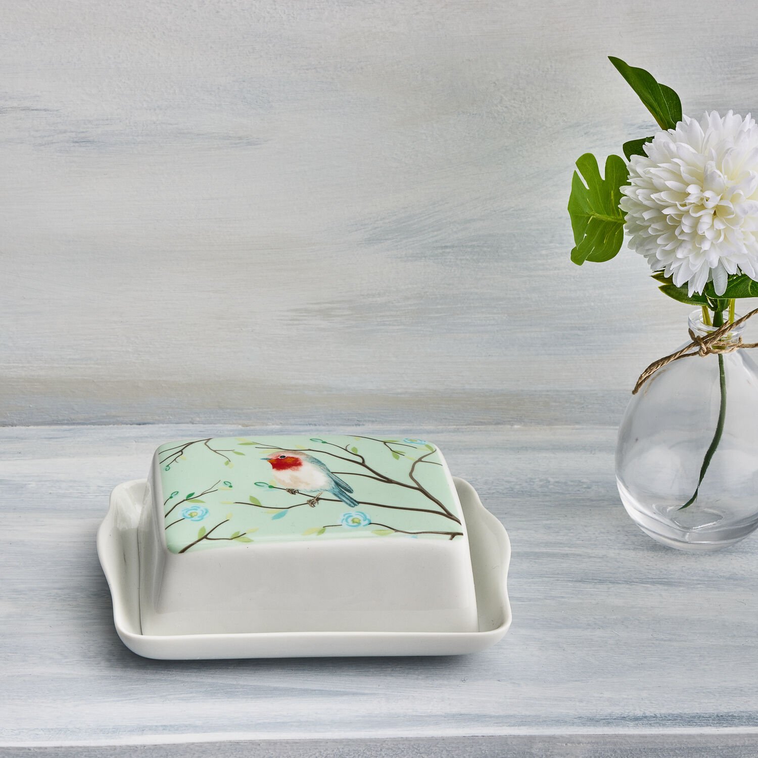Millie & May Bird Butter Dish