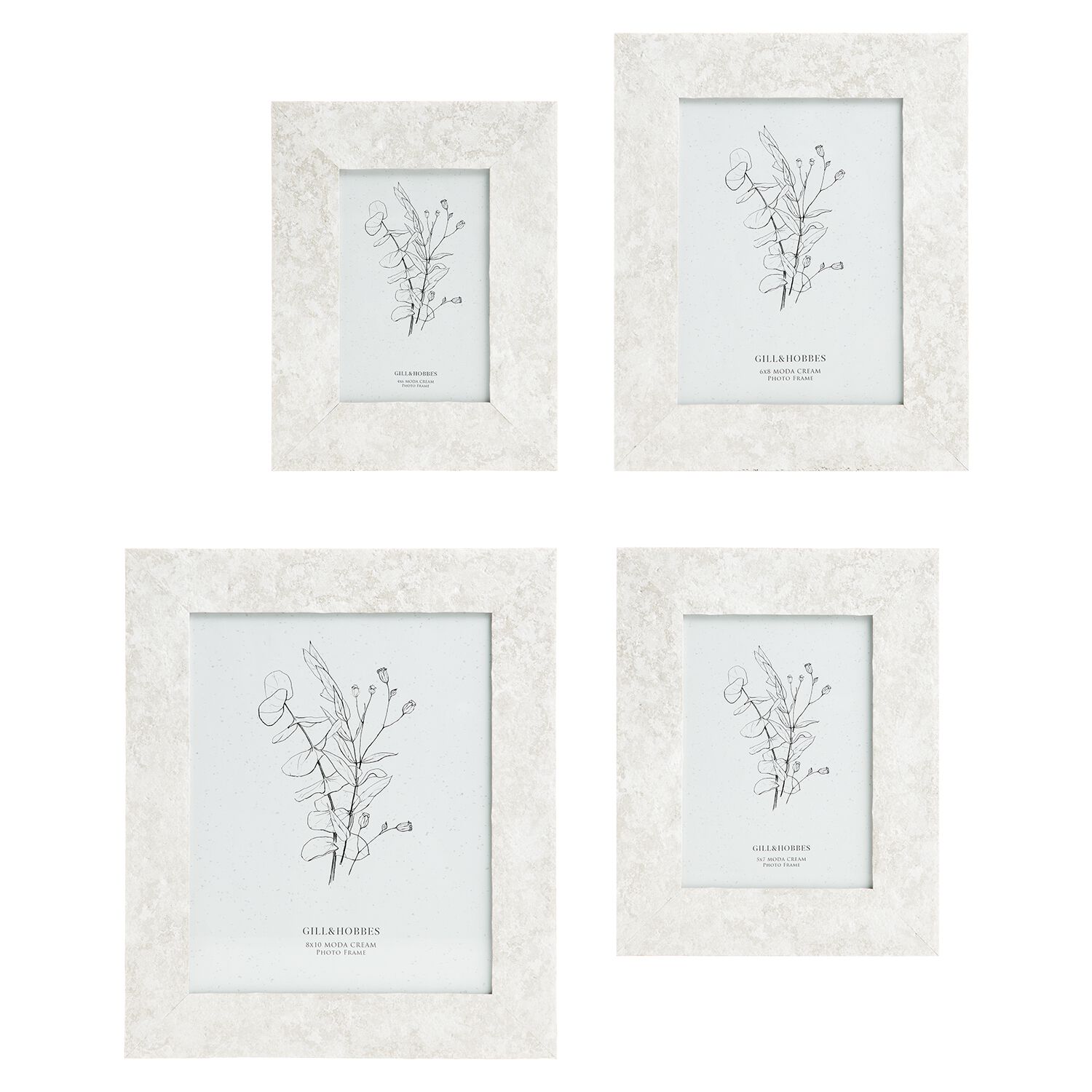 6x8 MODA CREAM Photo Frame