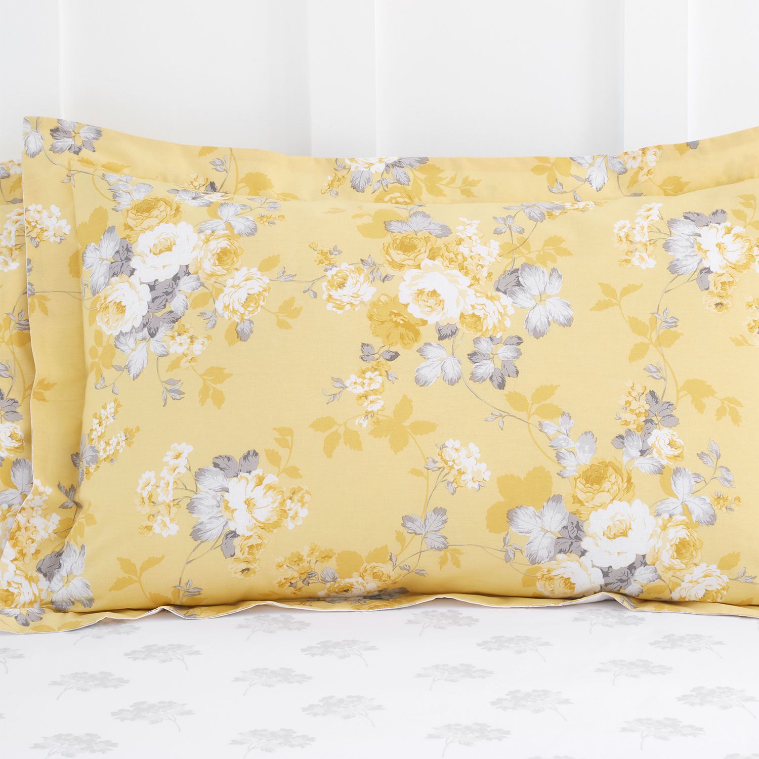 Mona Oxford Pillowcase Pair - Ochre