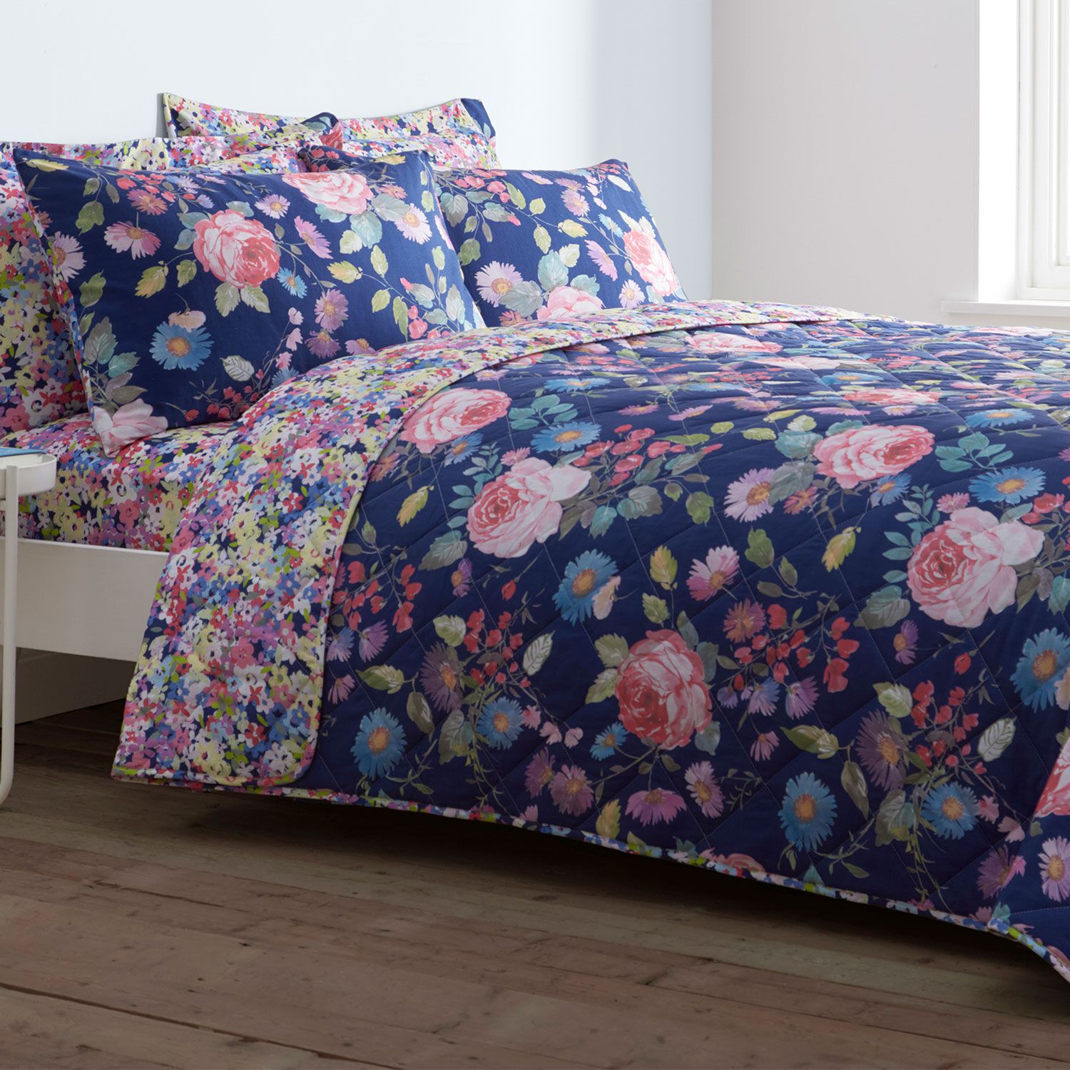 Monroe Bedspread 200cm x 220cm - Navy