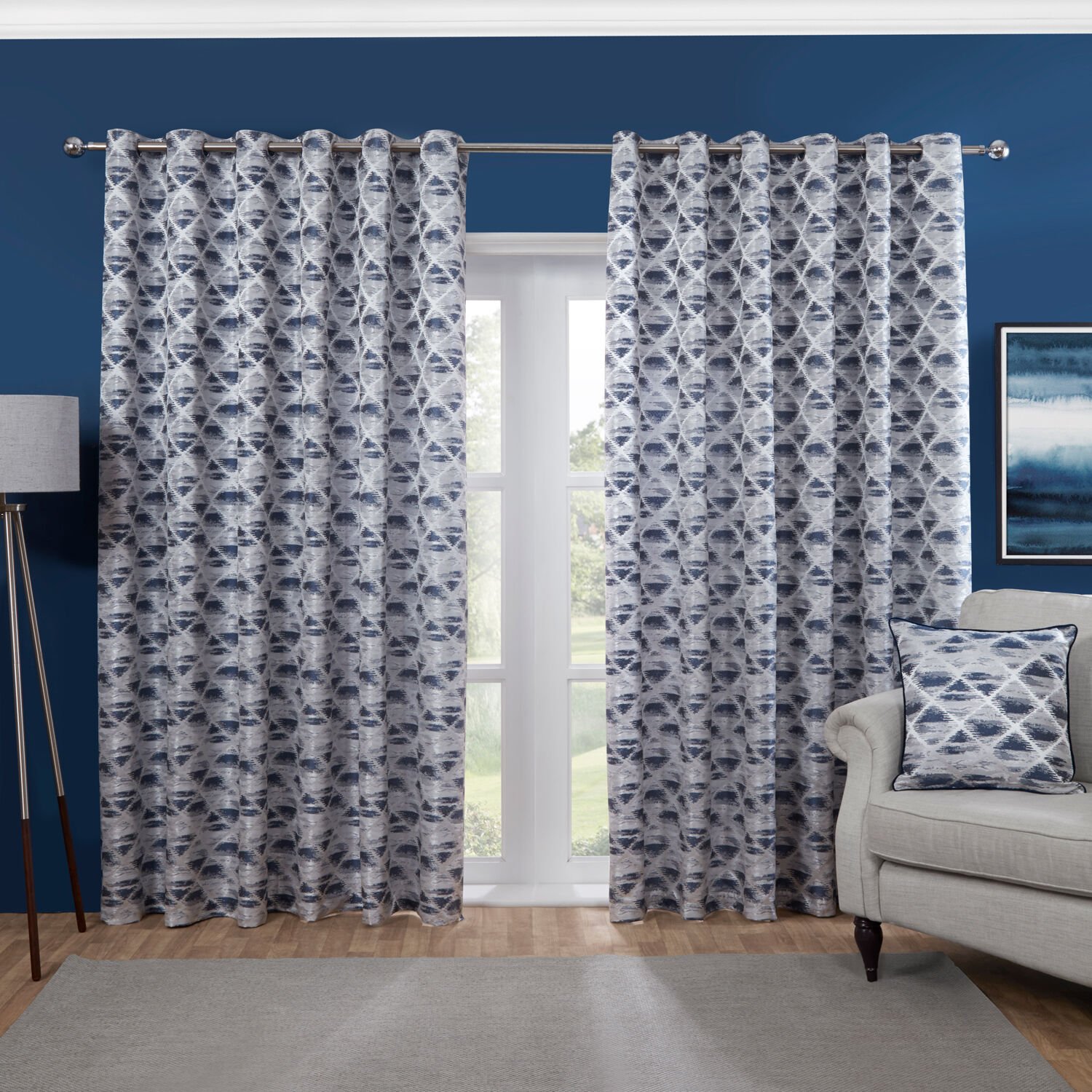 MOONGLADE NAVY 132x90 Curtain