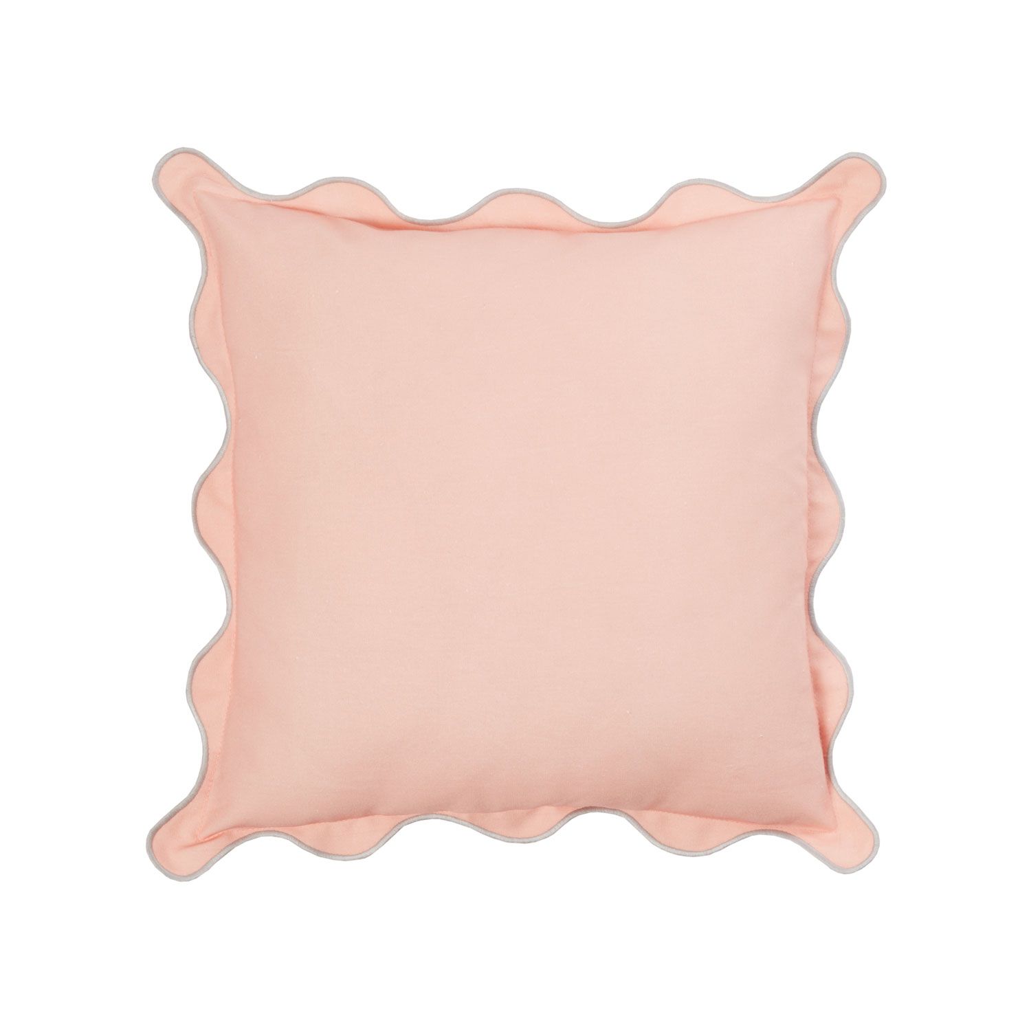NANCIE SCALLOP CORAL 45x45 Cushion