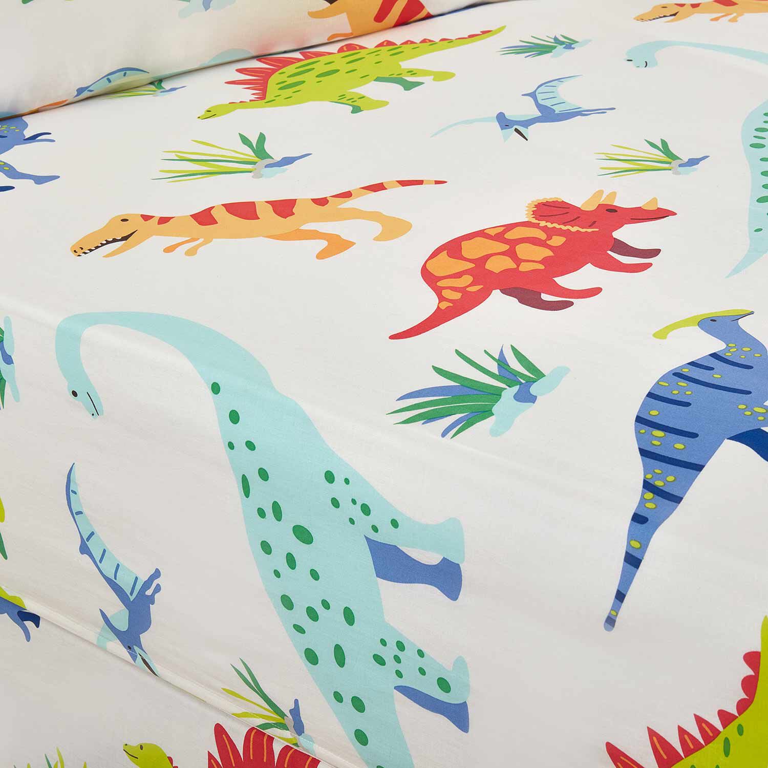 DINO LAND Single Fitted Sheet
