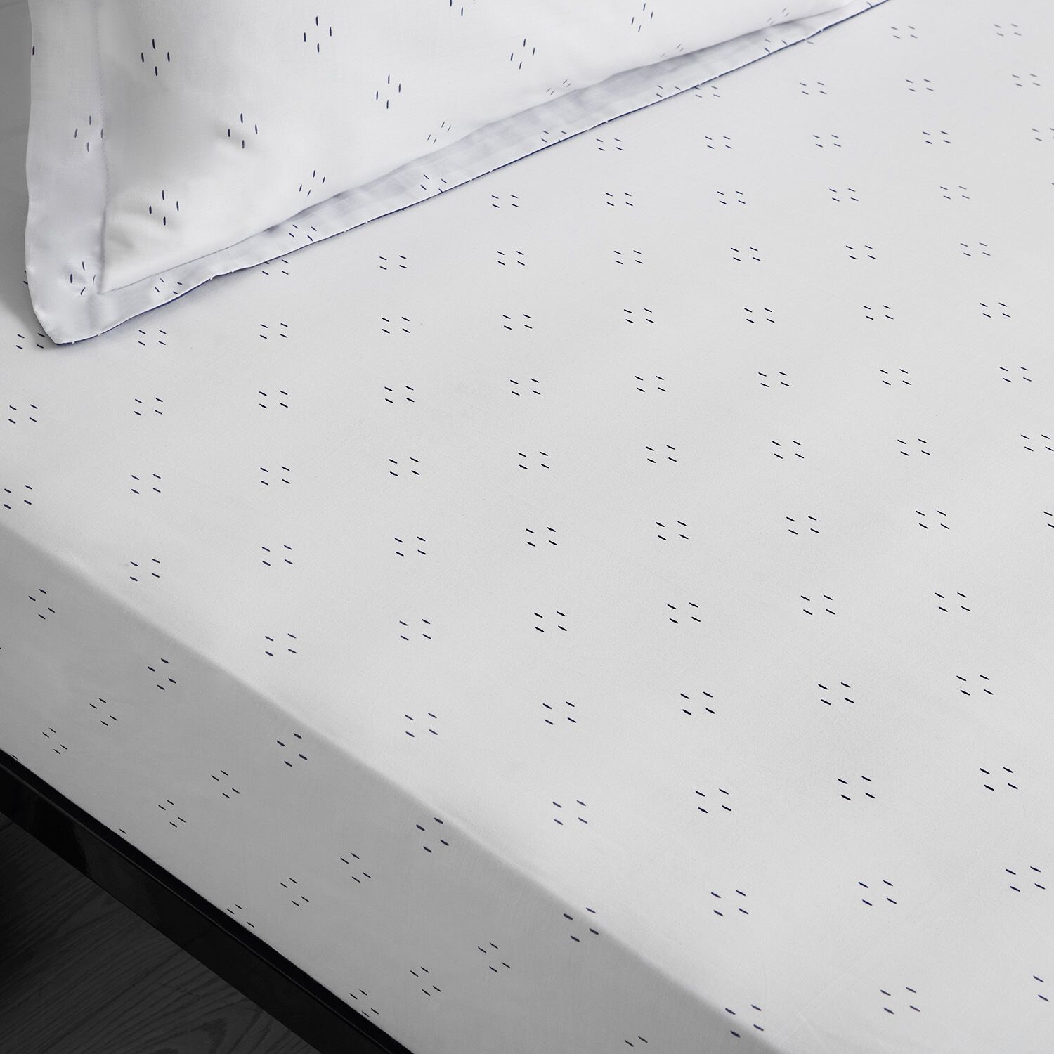 EMERSON NAVY Single Fitted Sheet