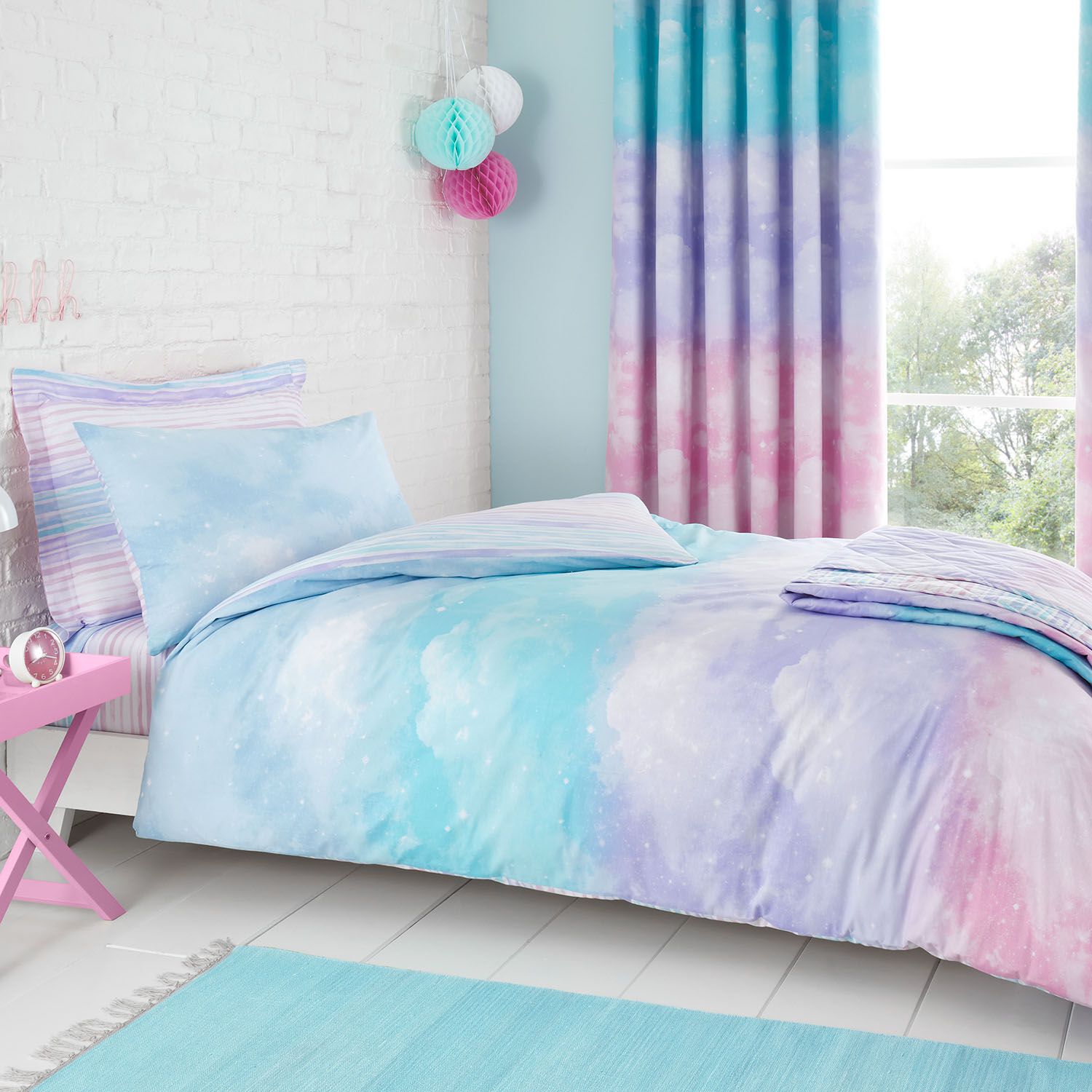 KING DUVET COVER Ombre Clouds