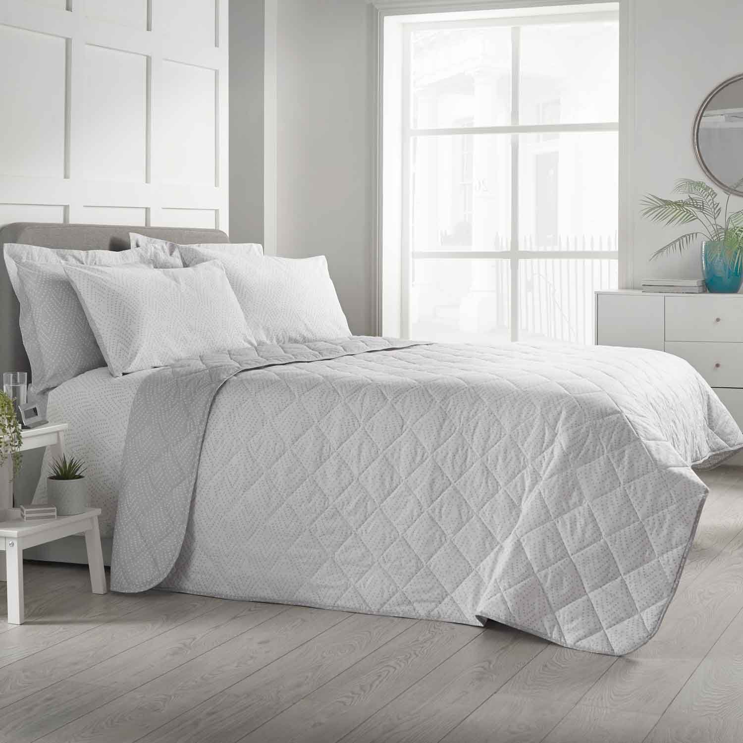 Nicole Day Orion Bedspread 200cm x 220cm - Grey