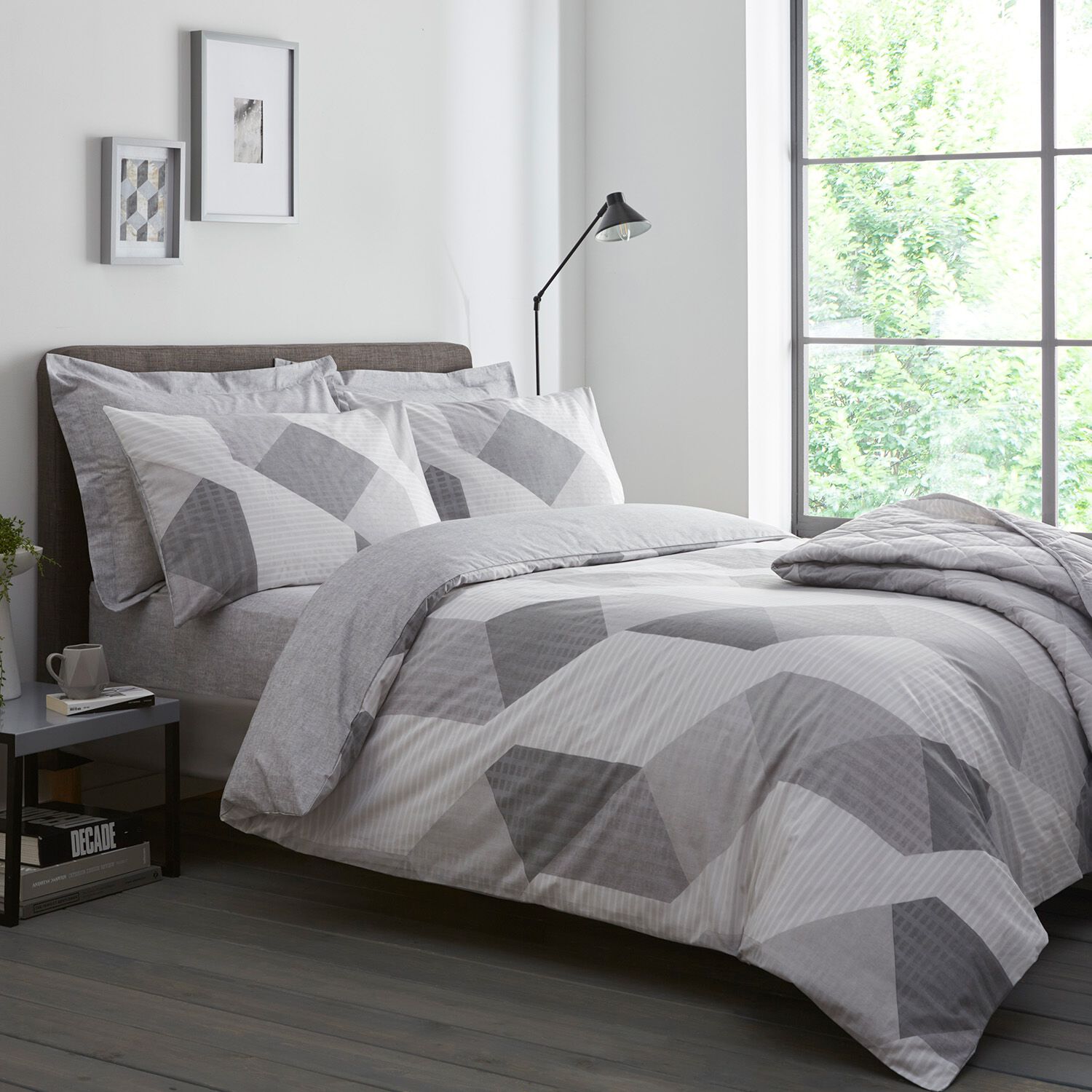 SINGLE DUVET COVER River Grey