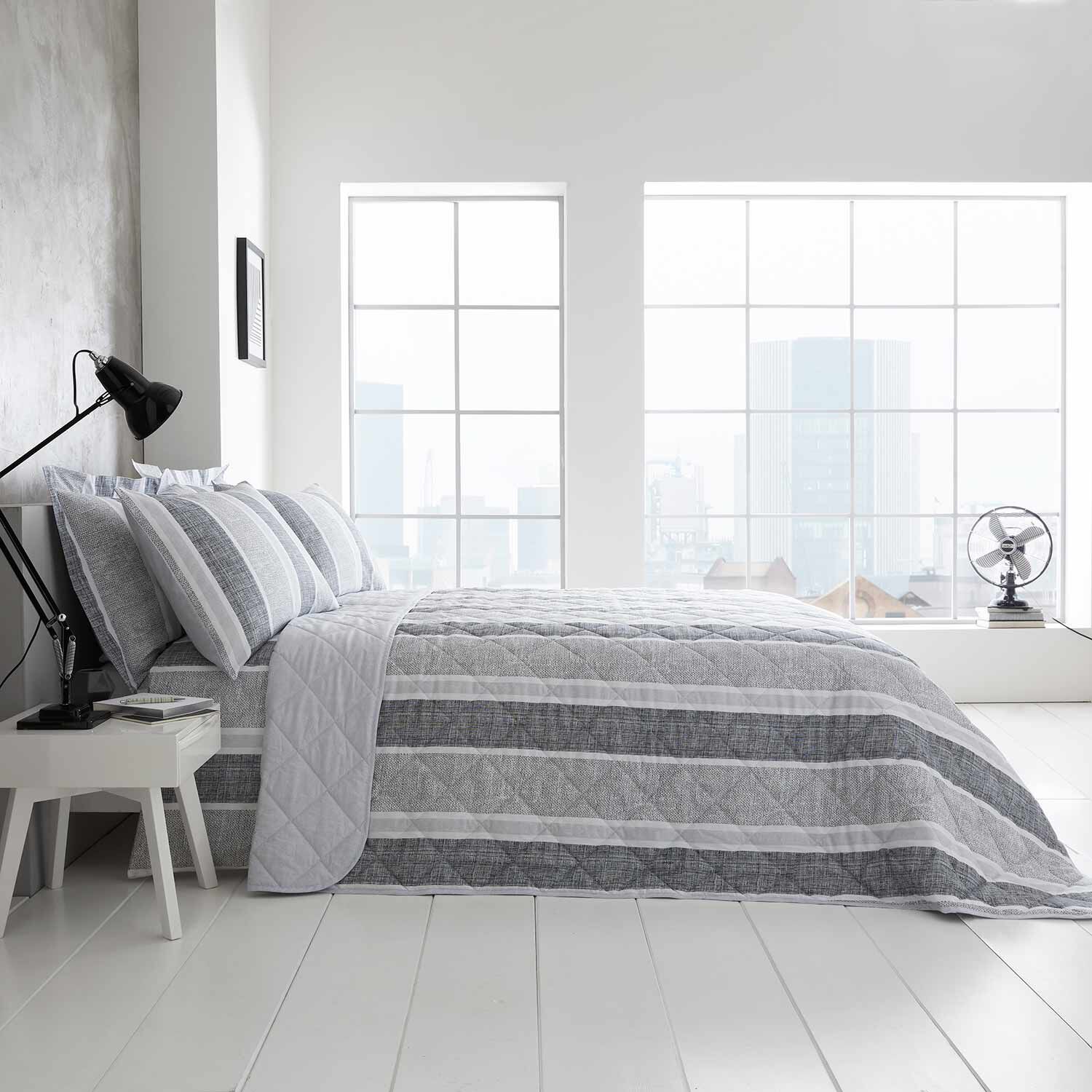 Nicole Day Ronan Bedspread 200cm x 220cm - Grey