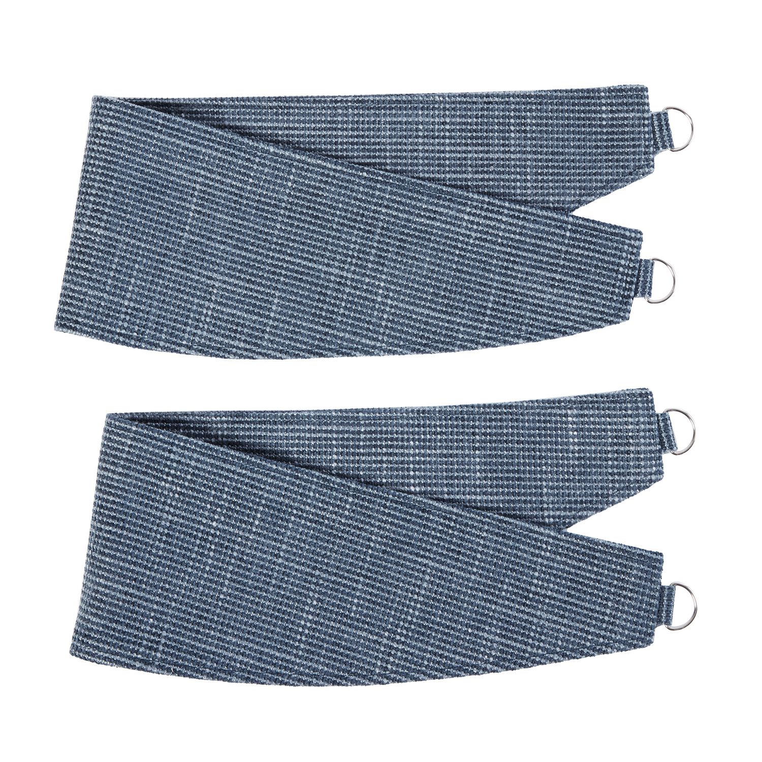 NIGHTSHADE BASKETWEAVE NAVY PAIR Tiebacks