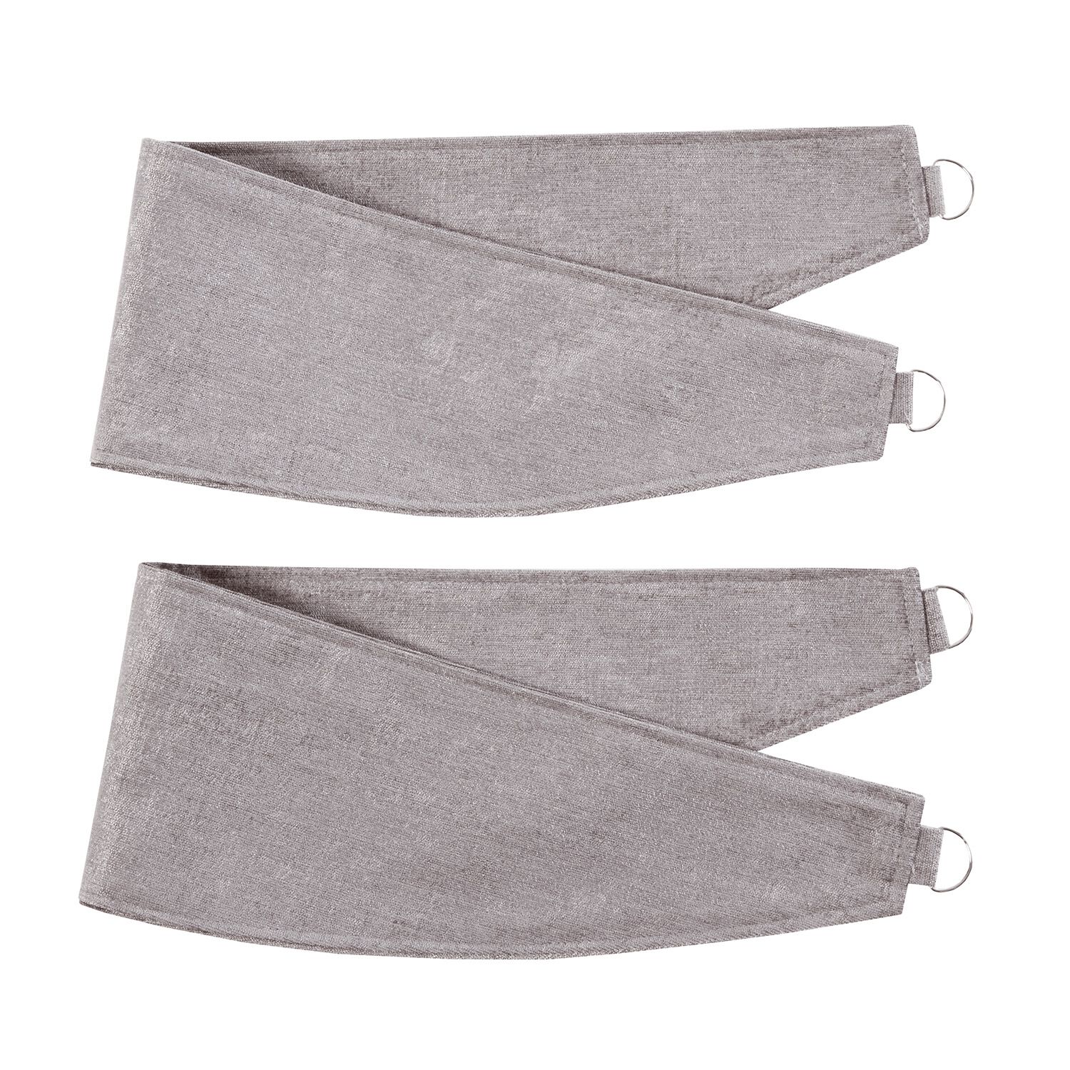 NIGHTSHADE TEXTURED SLATE PAIR Tiebacks