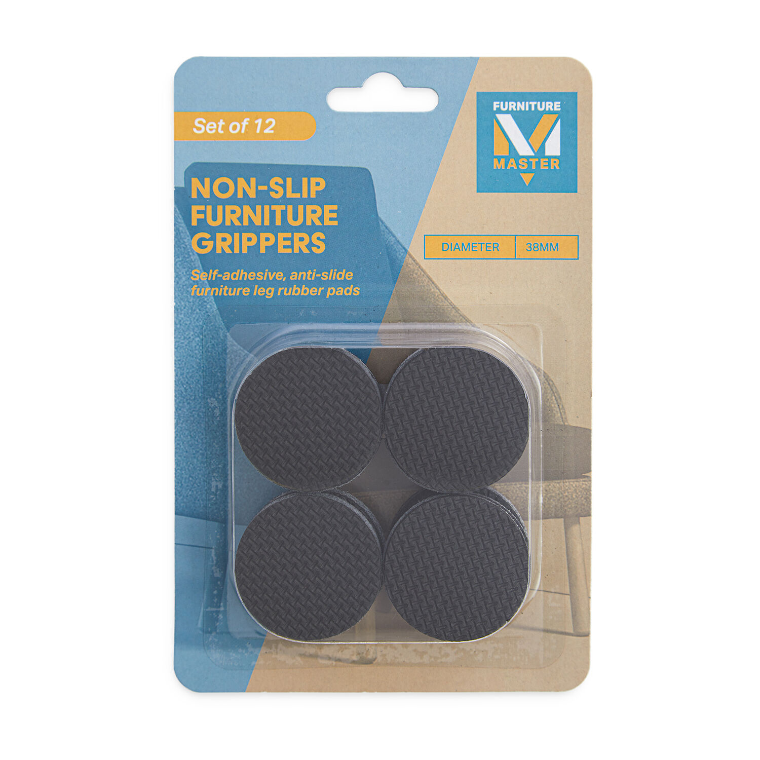 Non-Slip Furniture Grippers 12 Pack