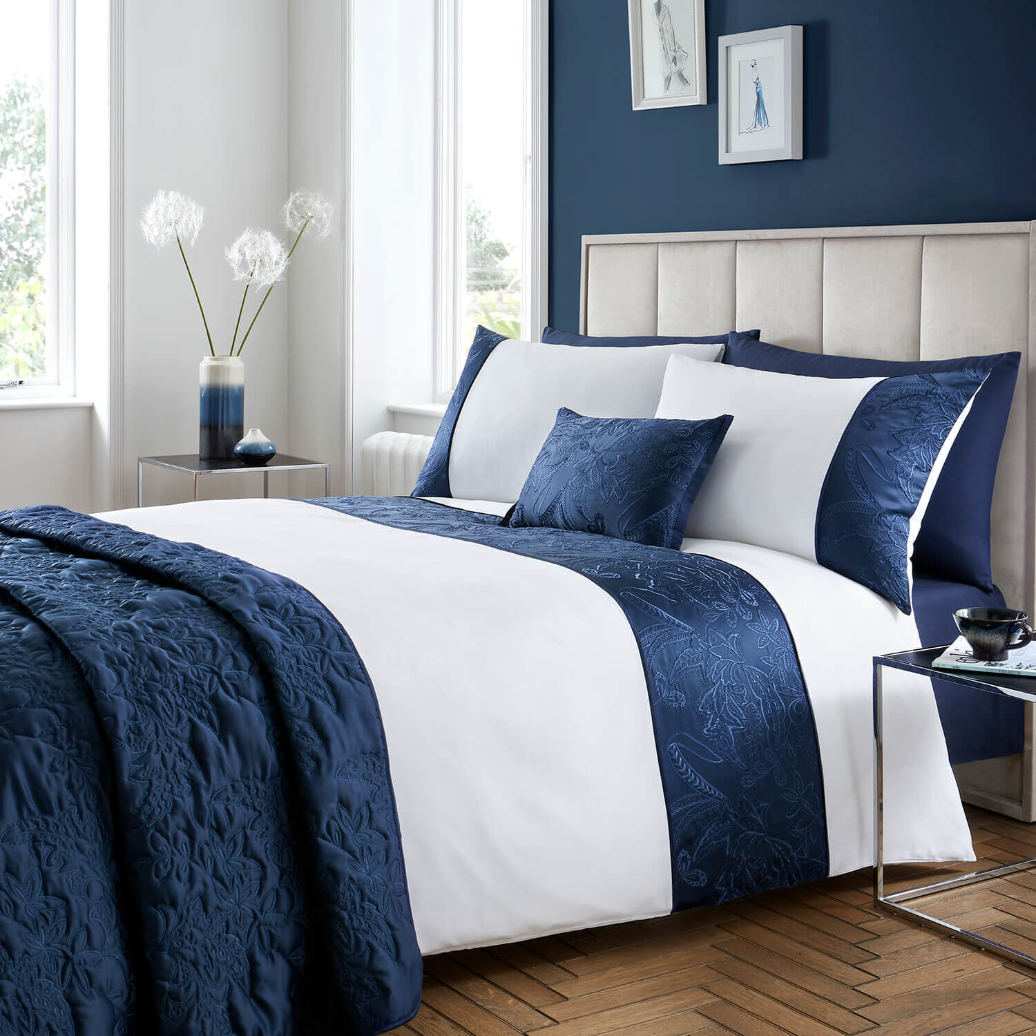 KING DUVET COVER Olivia Marie Navy