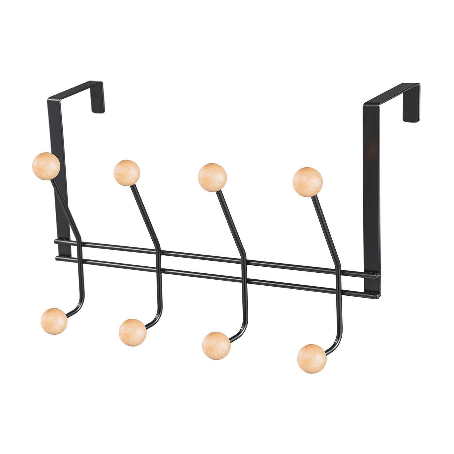 OVER THE DOOR HOOKS BLACK Bamboo