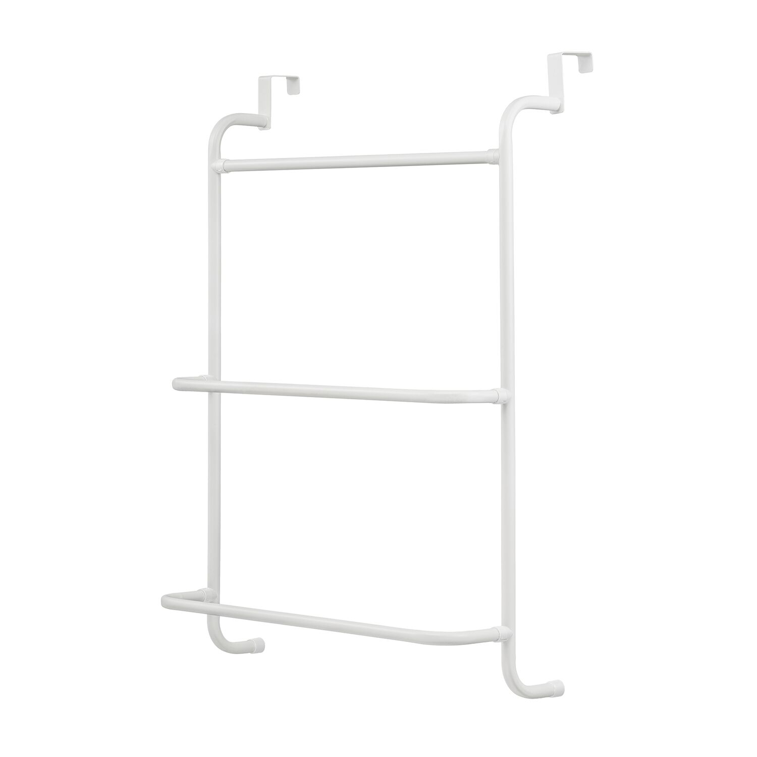 OVER THE DOOR TOWEL RACK White