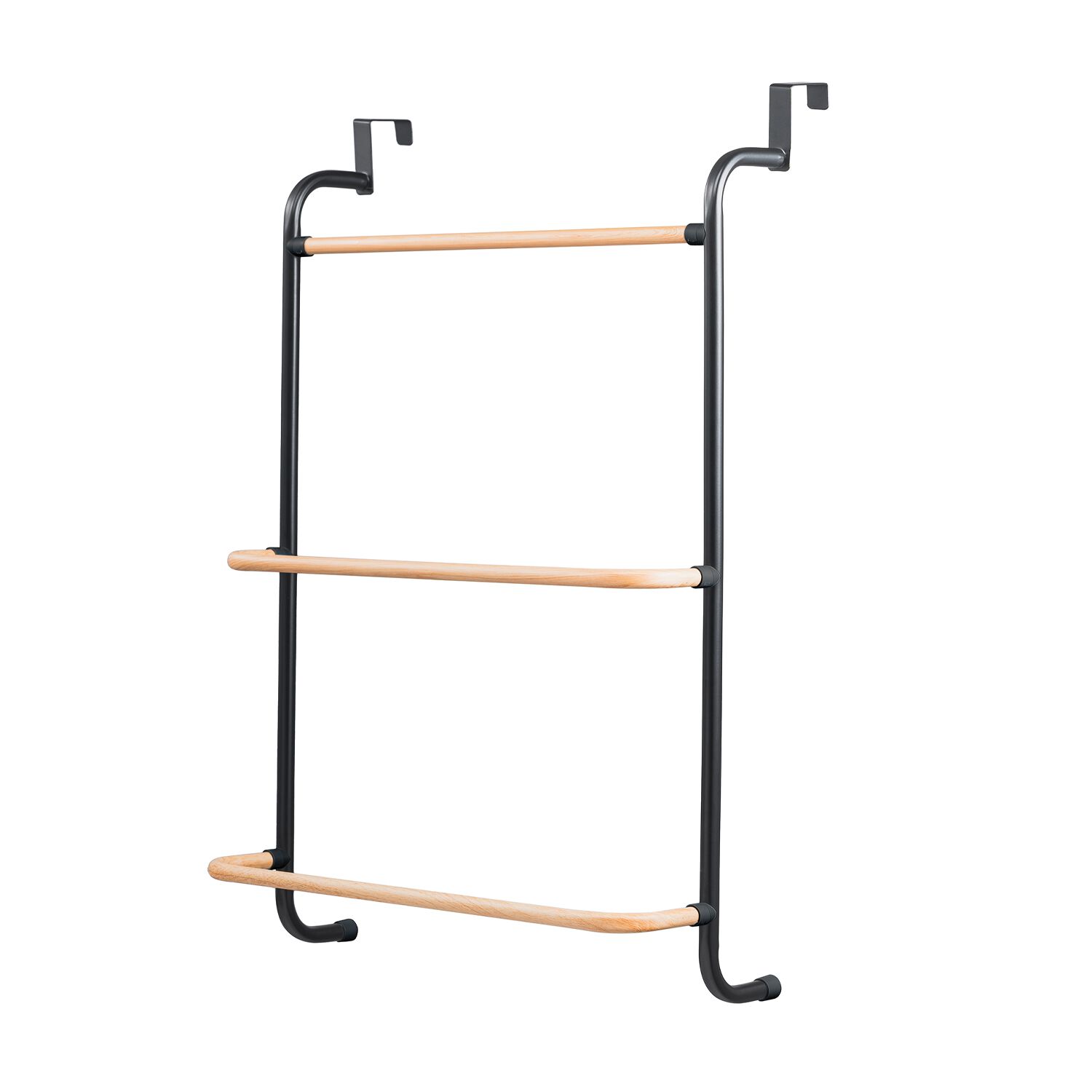 OVER THE DOOR TOWEL RACK BLACK Bamboo