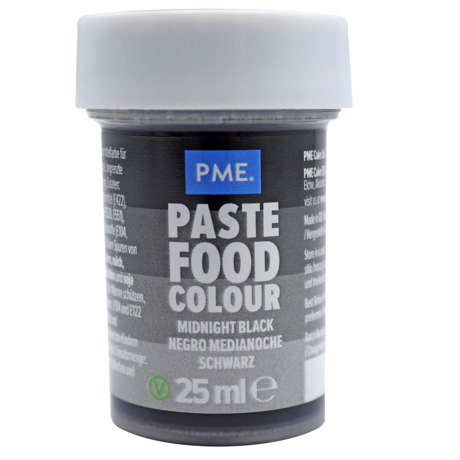 PME Colour Food Paste 25g - Midnight Black