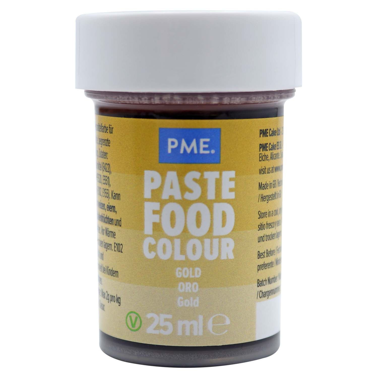 PME Colour Food Paste 25g - Old Gold