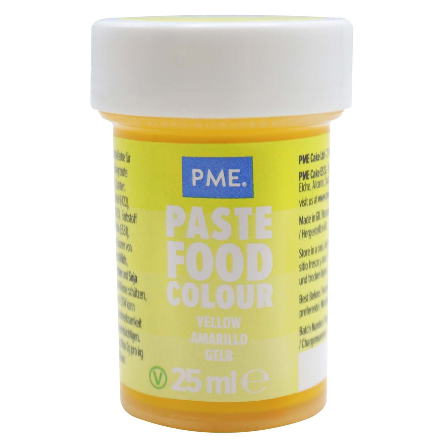 PME Colour Food Paste 25g - Sunny Yellow
