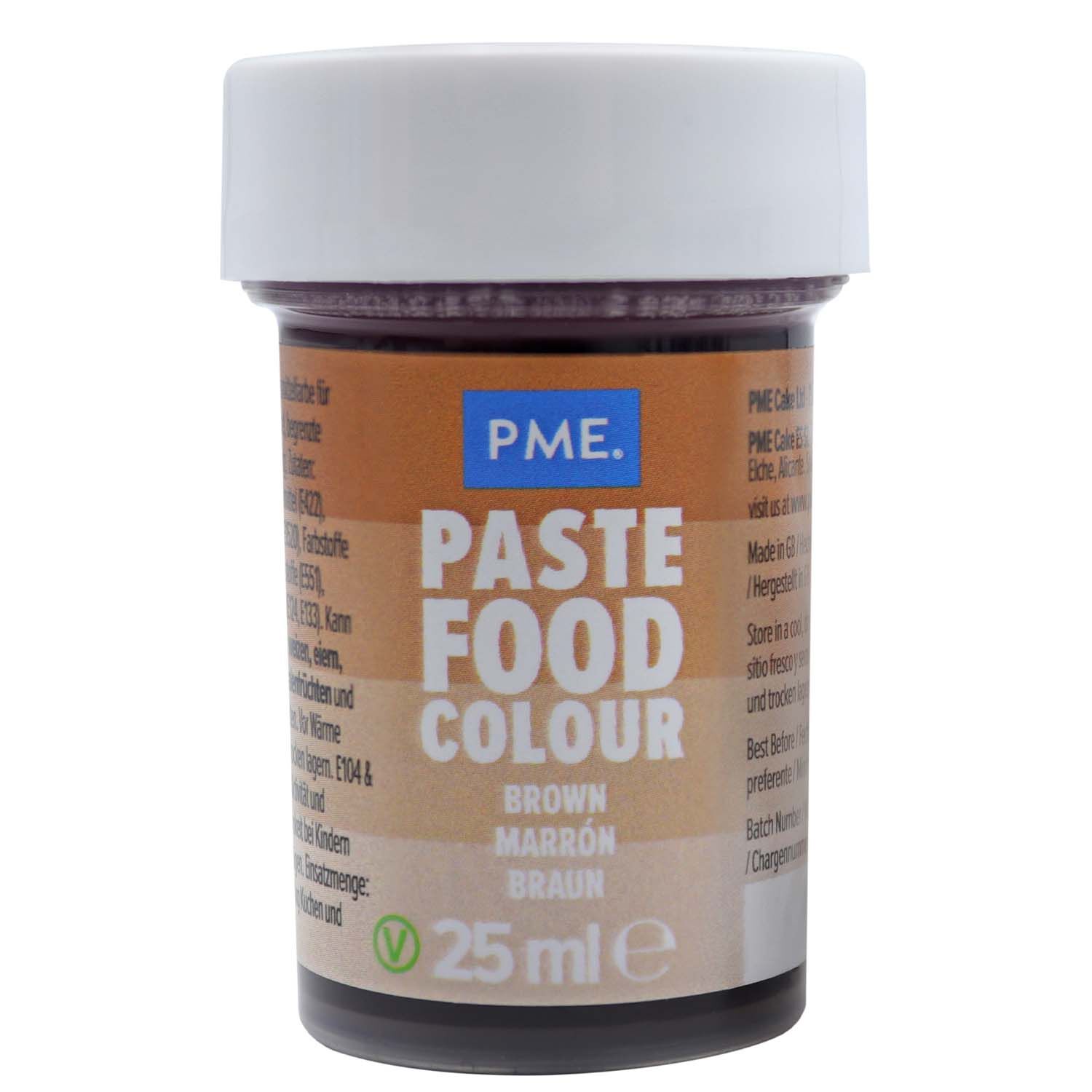 PME Colour Food Paste 25g - Teddy Bear Brown