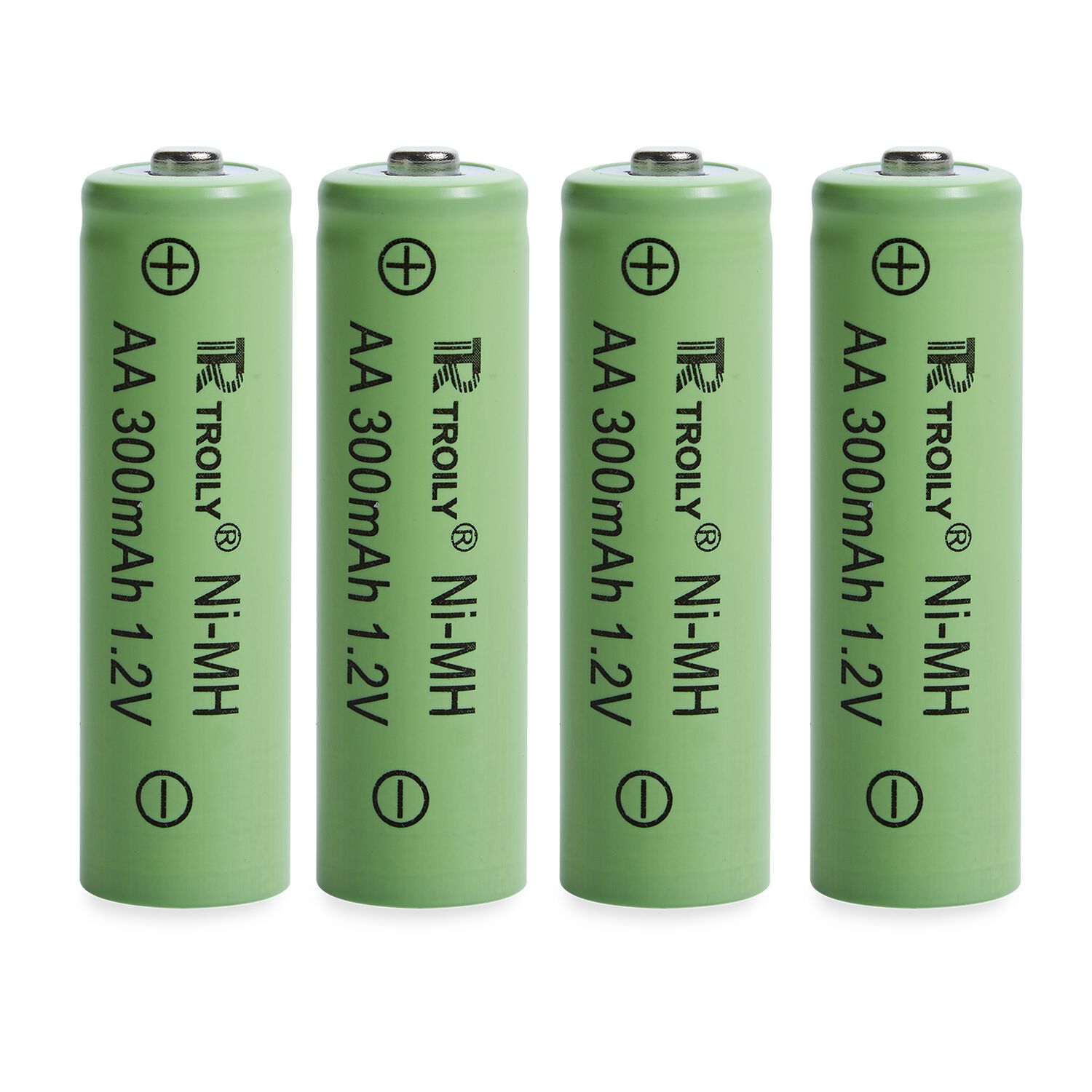 Pack Of 4 Rechargeable Batteries For Solar Lights