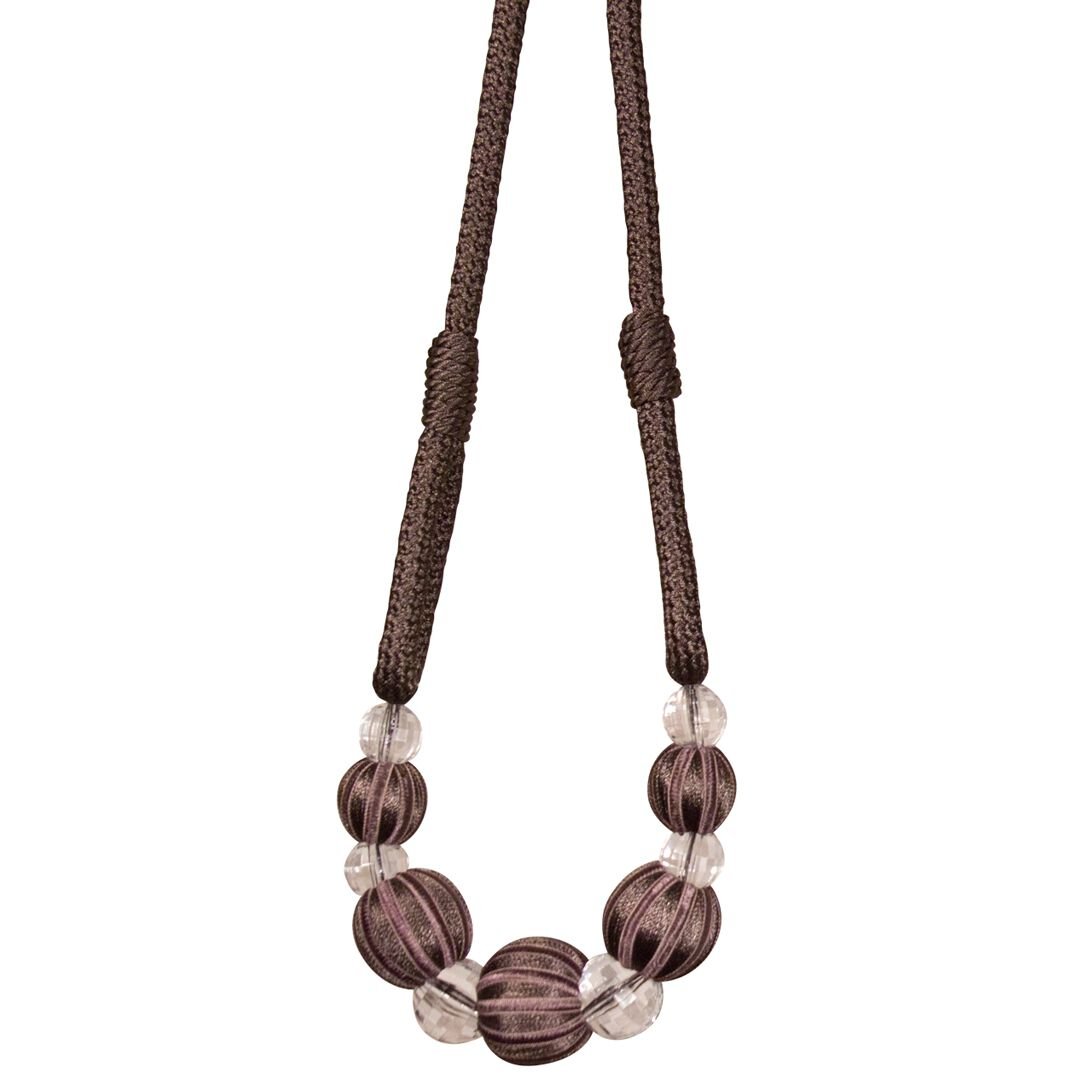 Paris Cable Ball Charcoal Tieback