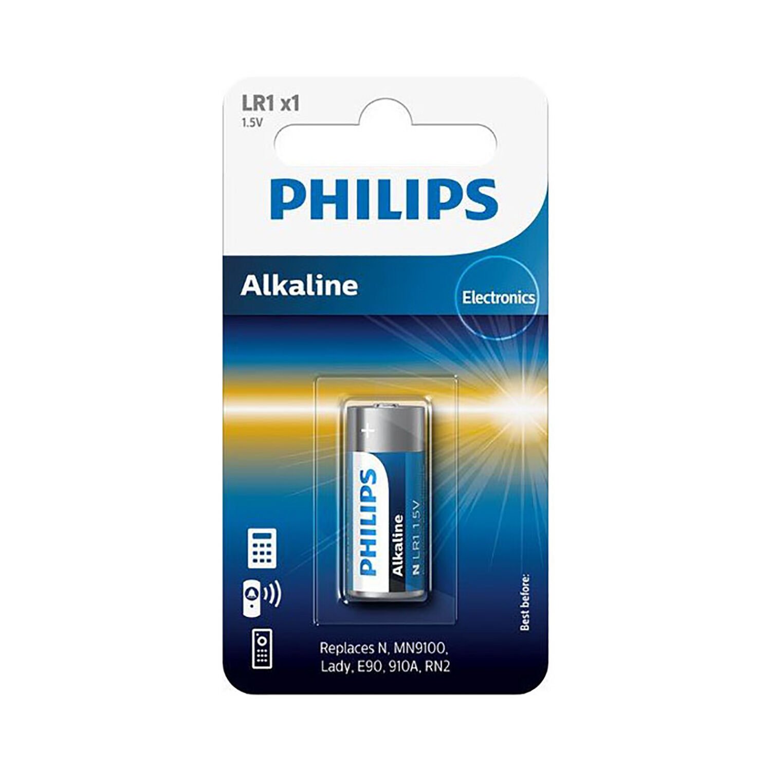 Philips Power Alkaline LR1/MN9100 1.5V