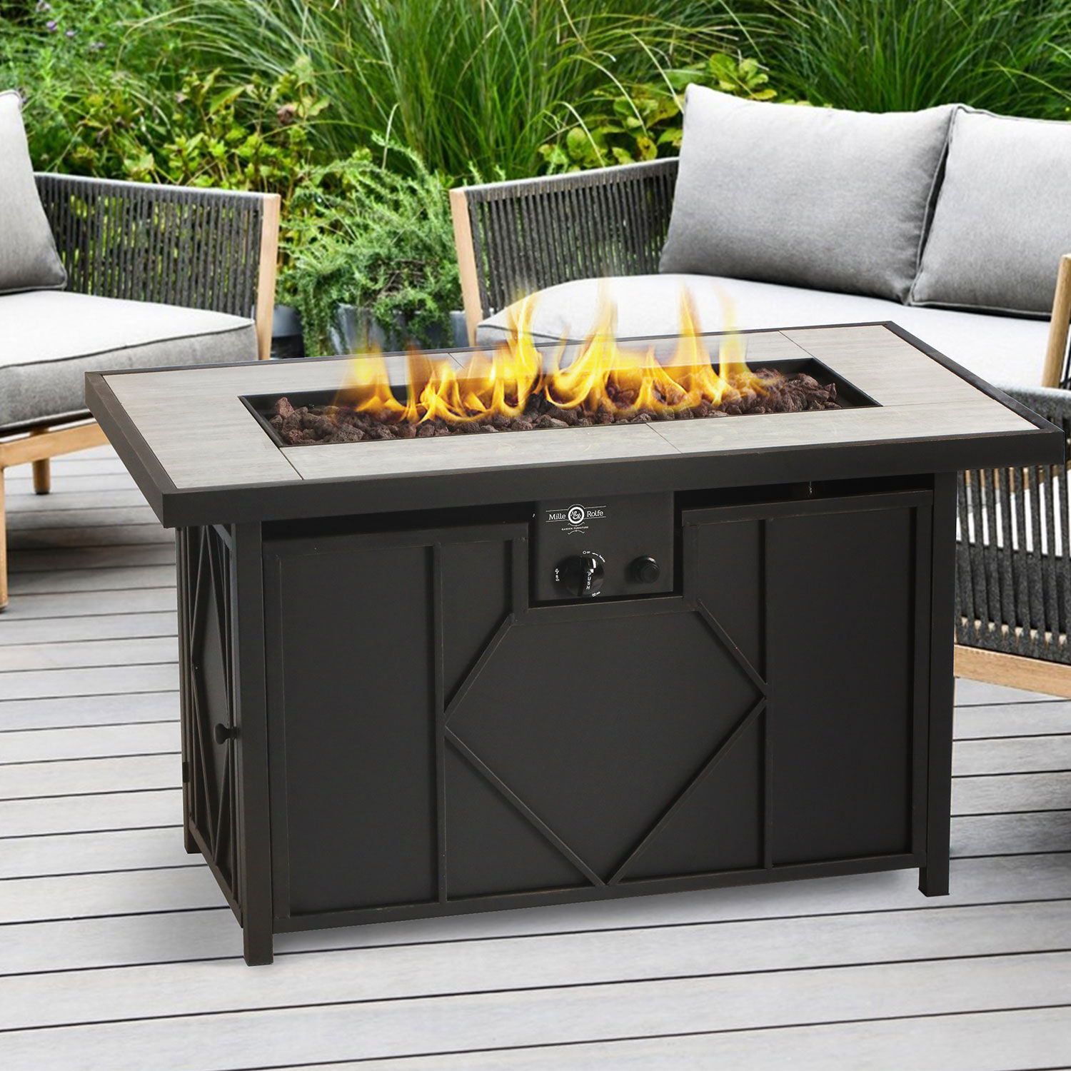 Phoenix Rectangular Gas Fire Pit