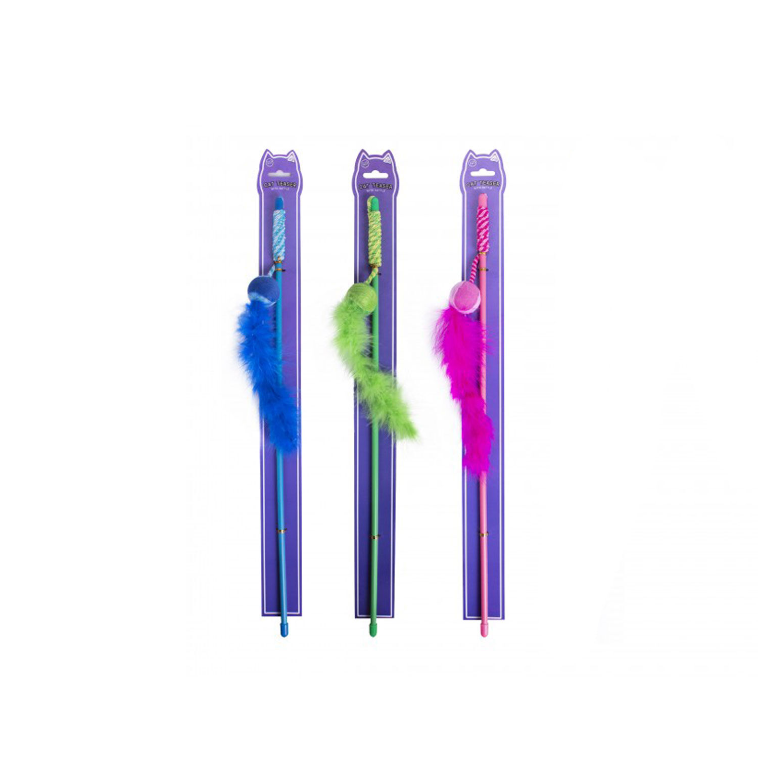 Plush Cat Teaser With Rattle