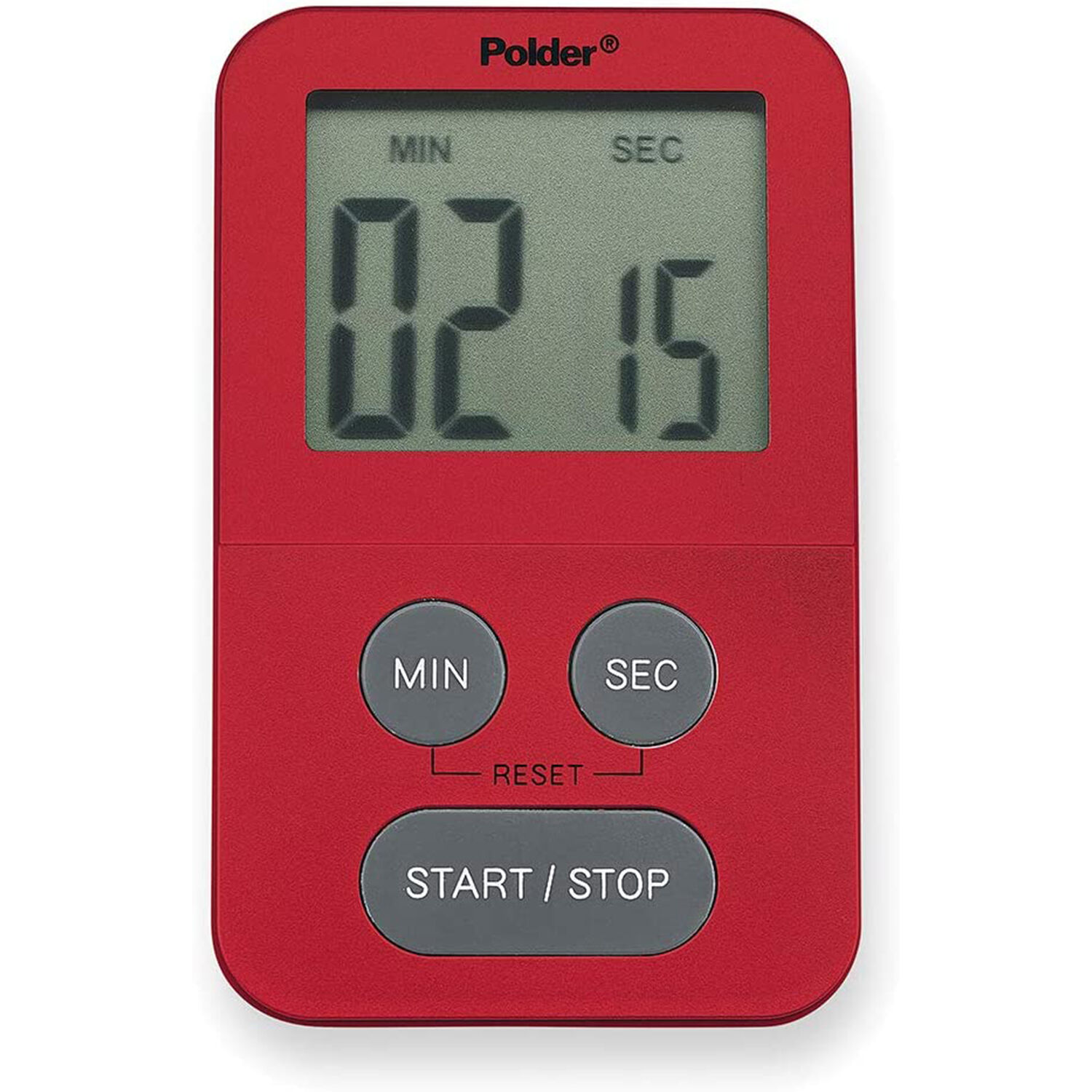Polder 100 Minute Mini Timer - Red
