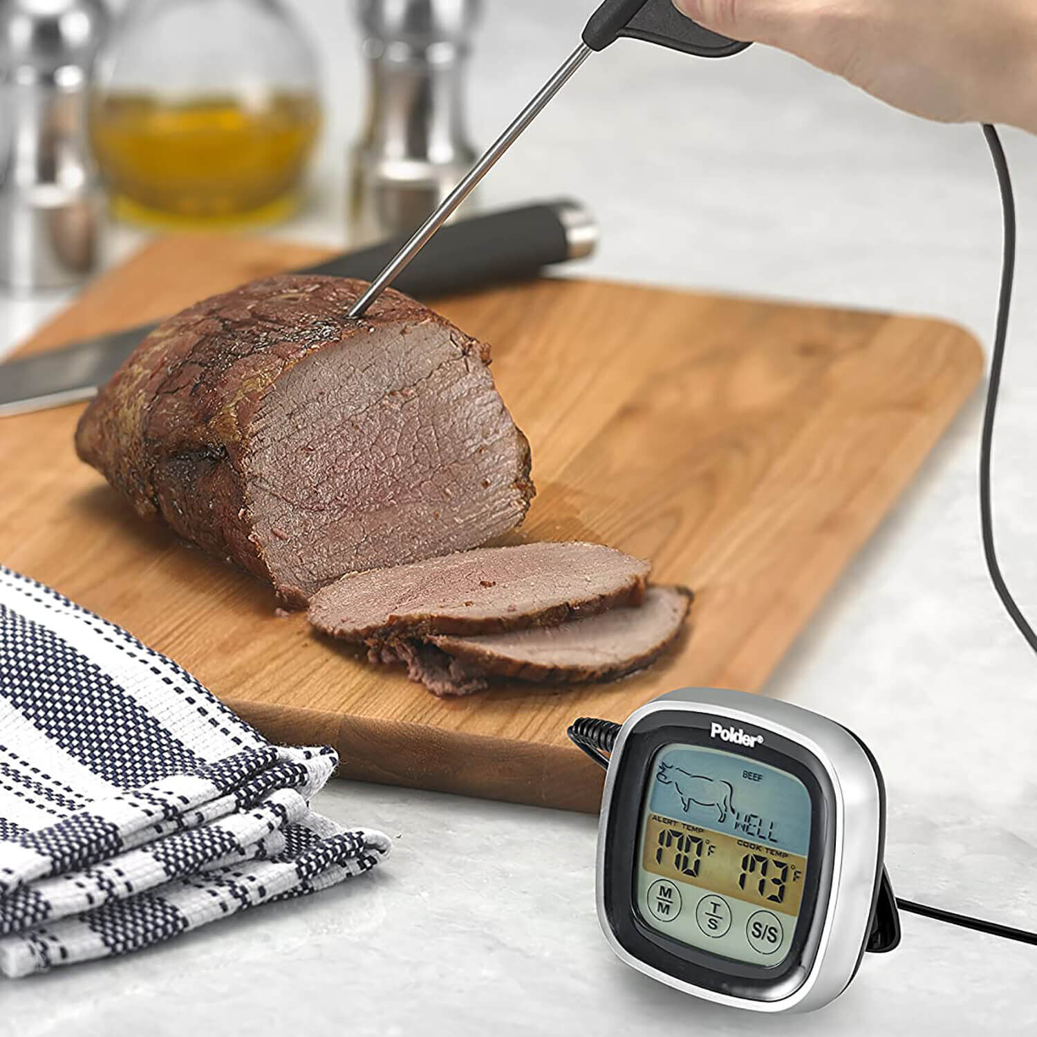 Polder Deluxe In-Oven Digital Meat Thermometer
