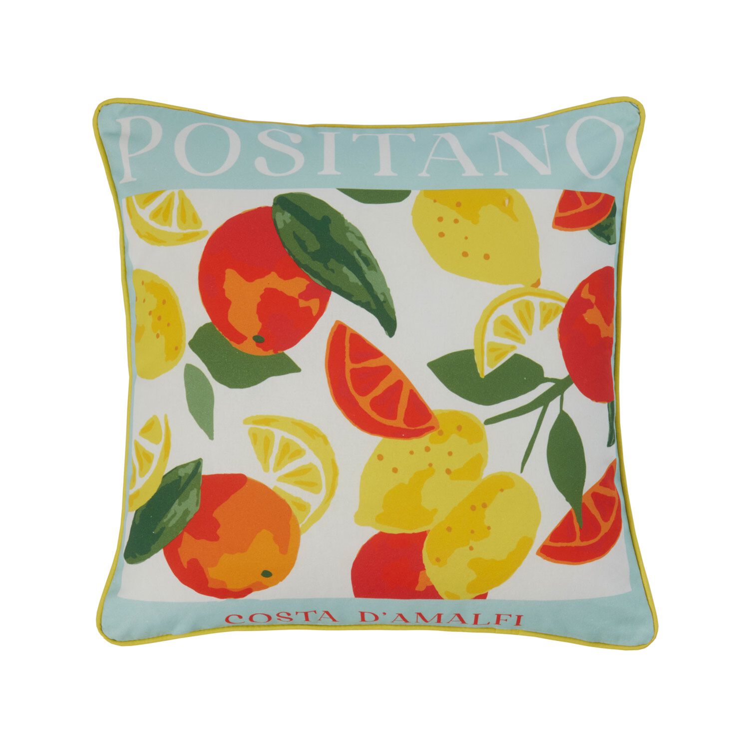 Positano Stripe Cushion 45cm x 45cm - Blue