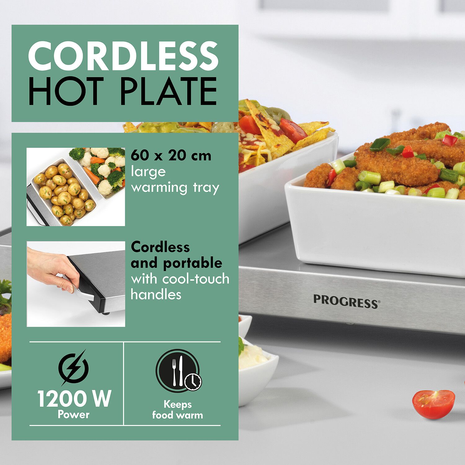 Progress Cordless Burner Hot Plate