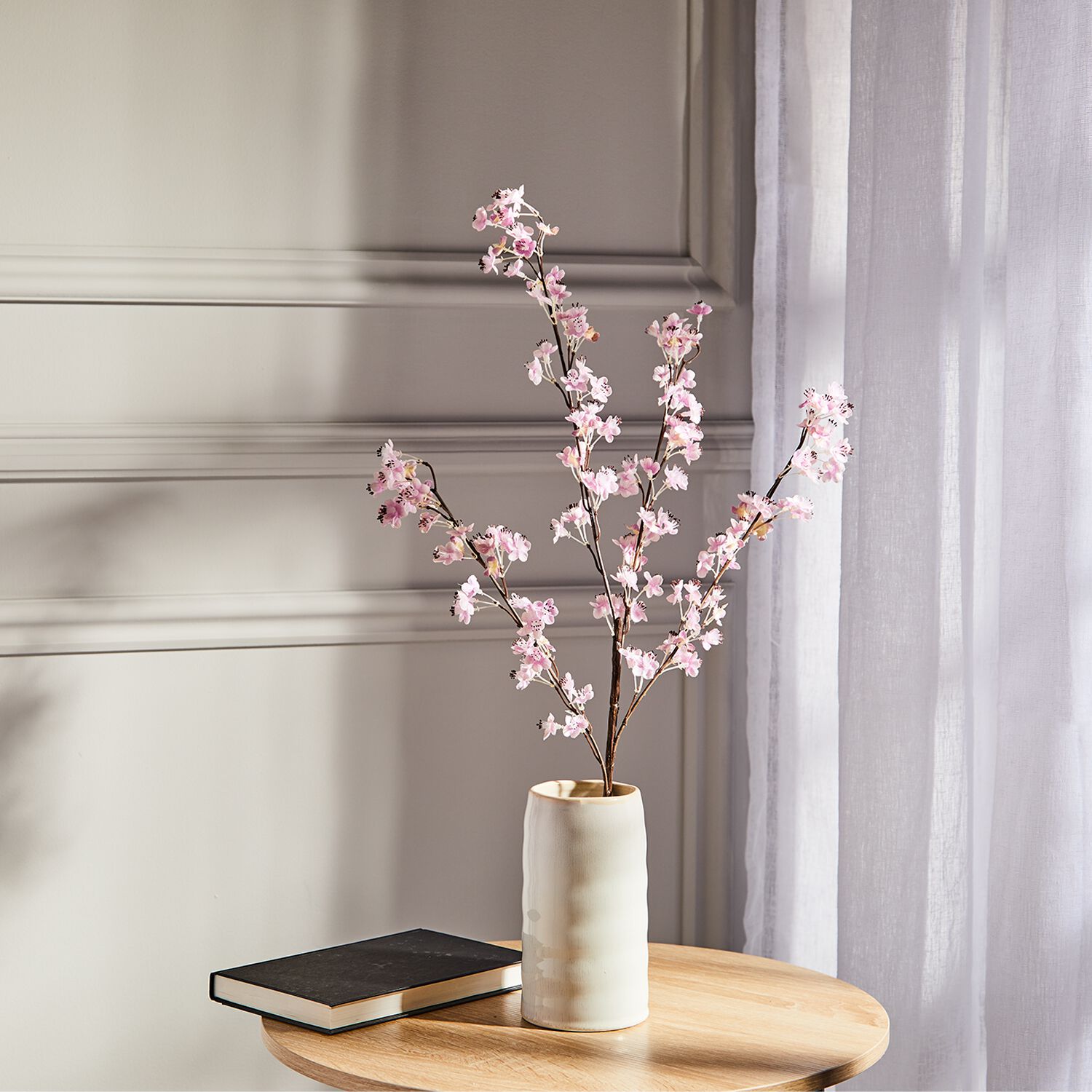 Prunus Purple Flowers Branch - 89cm