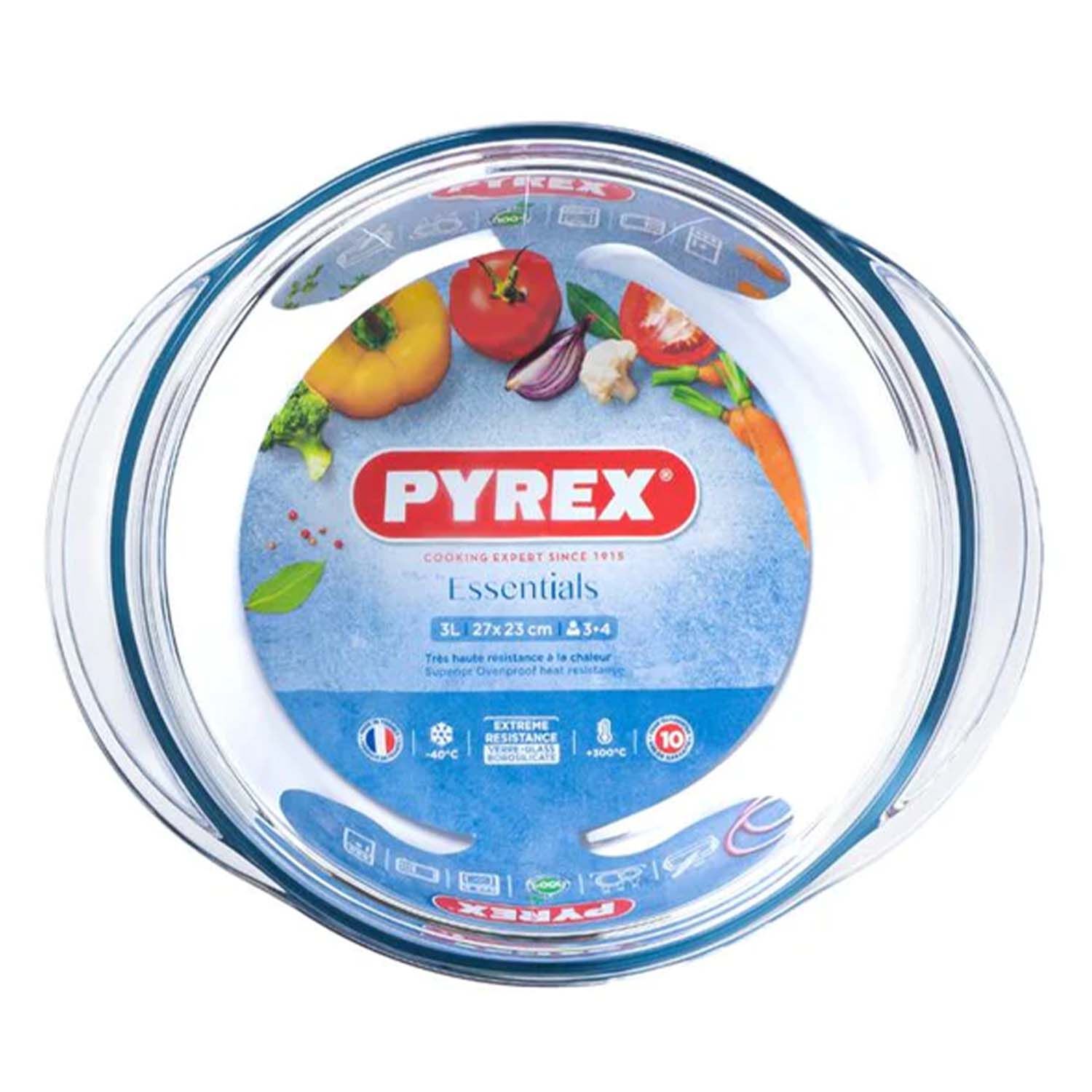 Pyrex Classic Casserole Dish 2.2L+0.8L (3L)