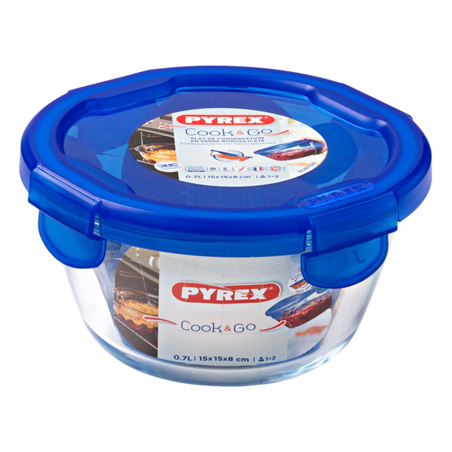 Pyrex Cook & Go Dish with Lid 0.7L
