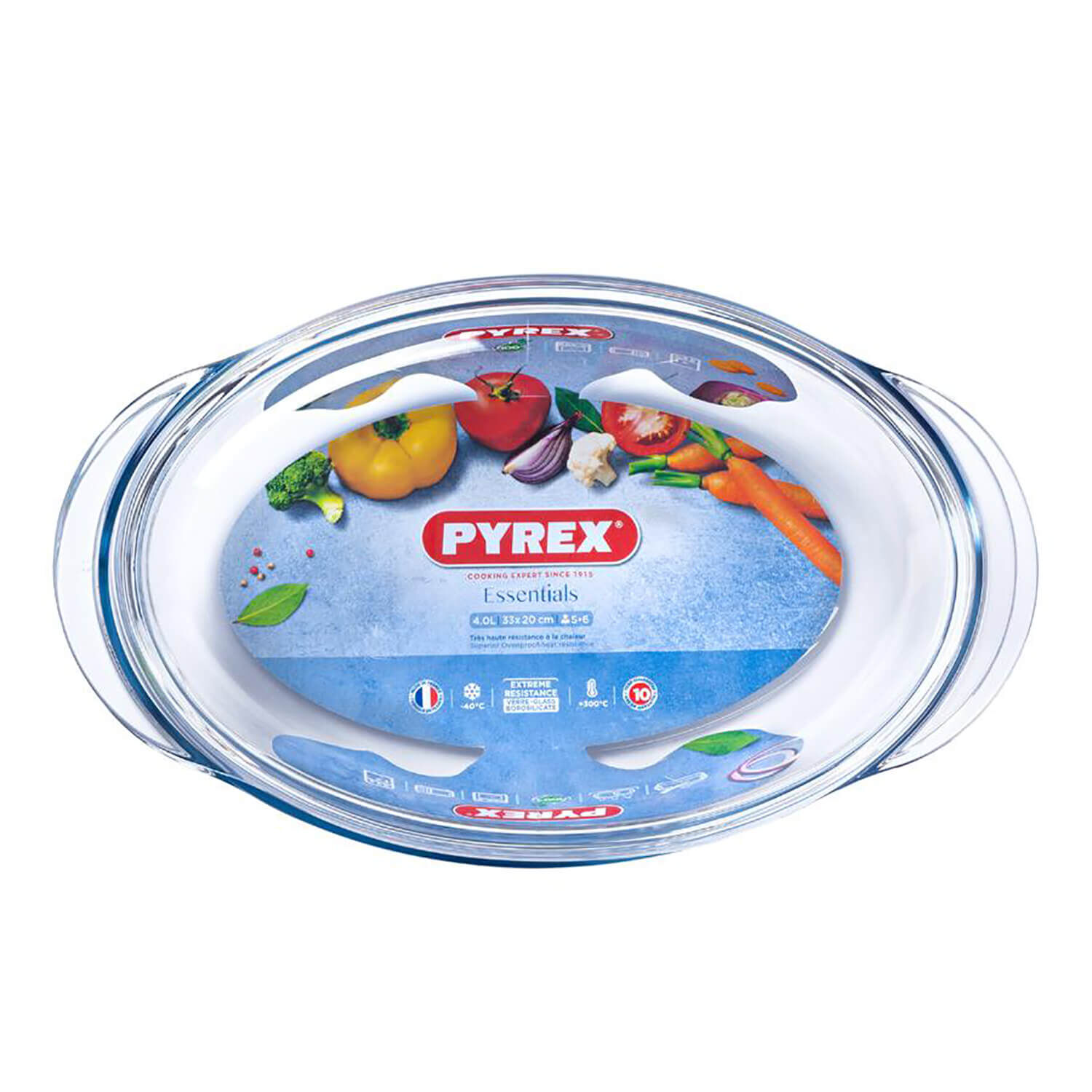 Pyrex Oval Casserole Dish 3L+1L (4L)