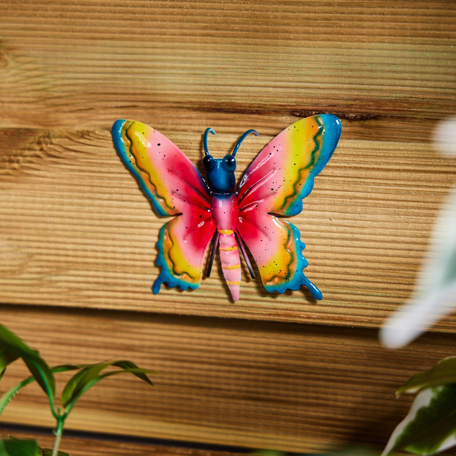 Rainbow Butterfly Garden Decor