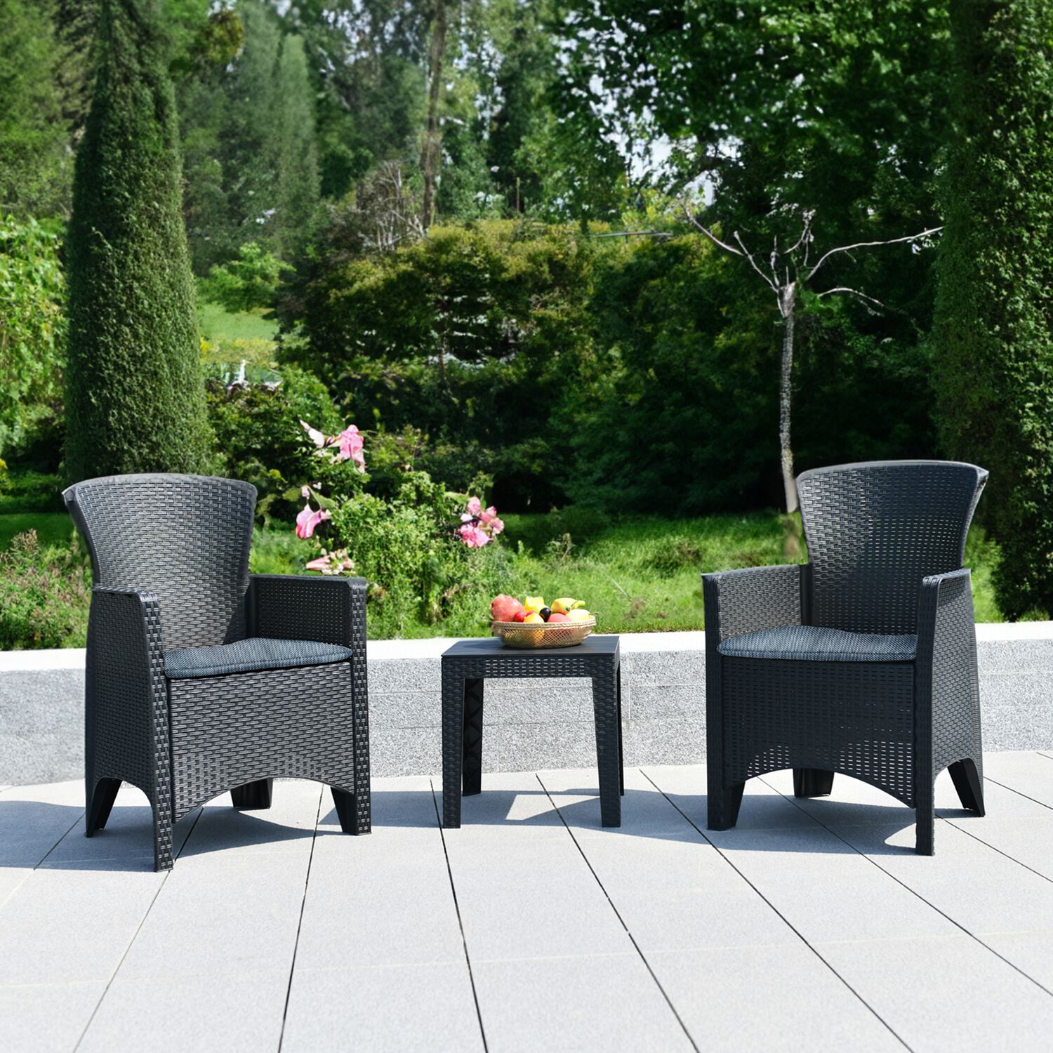 Ravena 3 Piece Bistro Garden Furniture Set