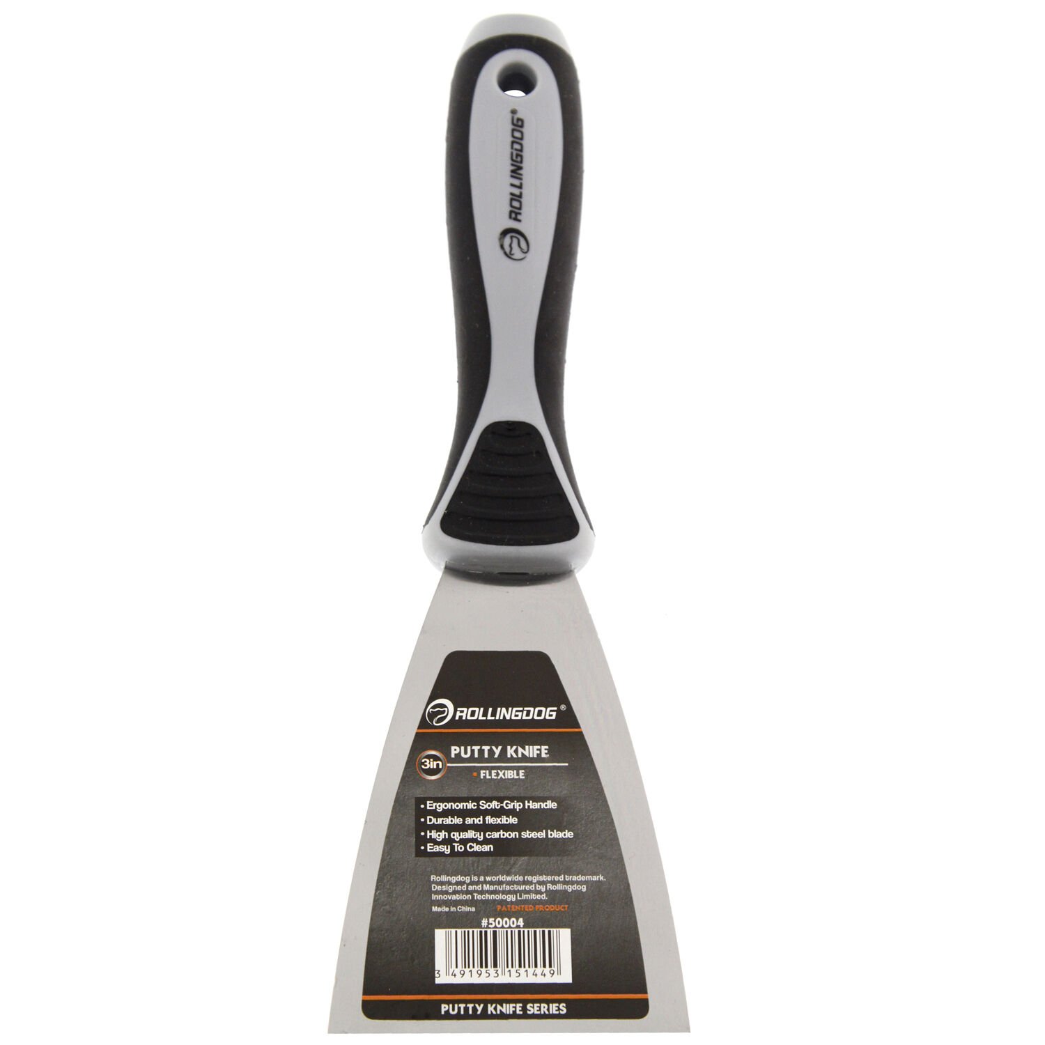 Rolling Dog Putty Knife - 3"