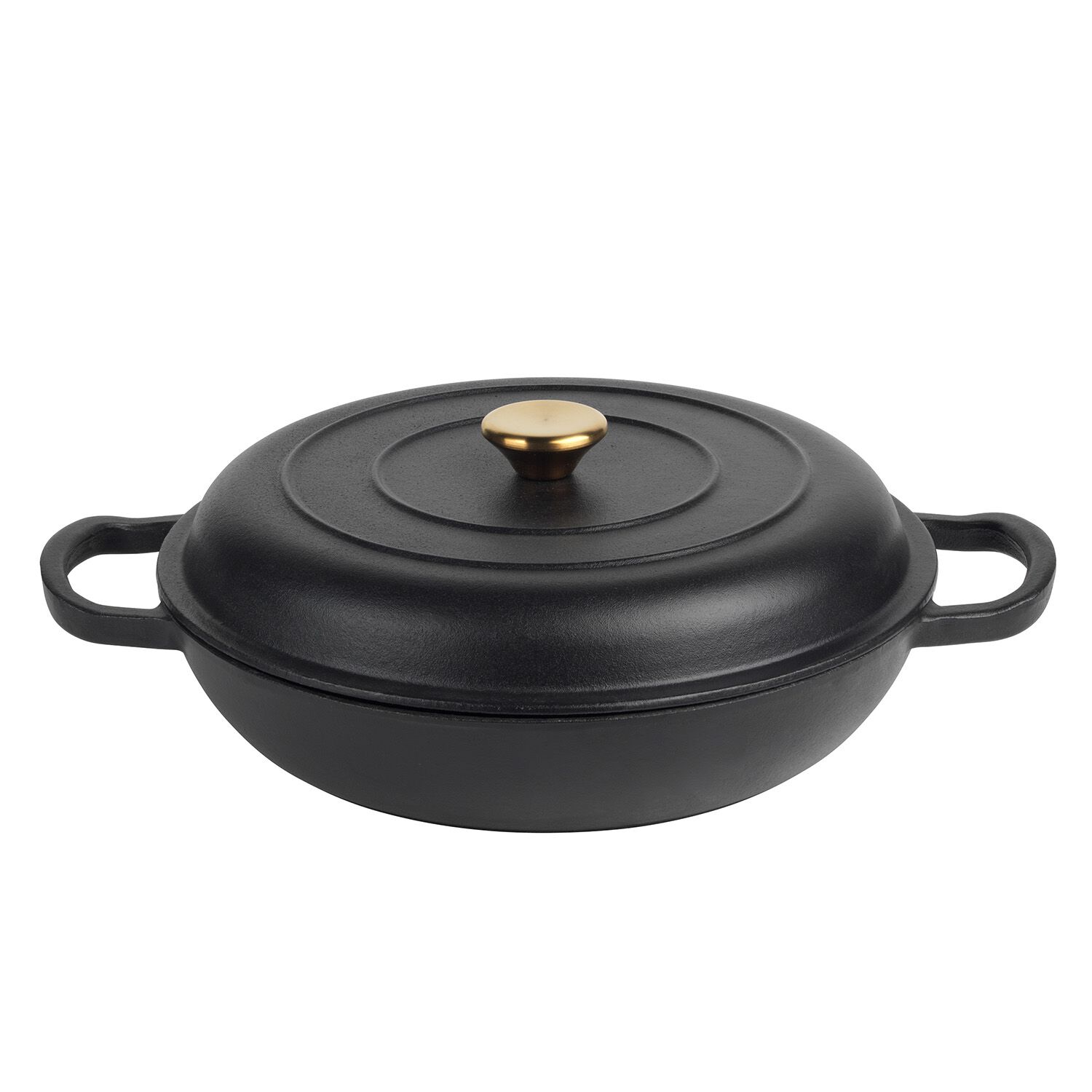 Russell Hobbs Black Cast Iron Casserole Dish