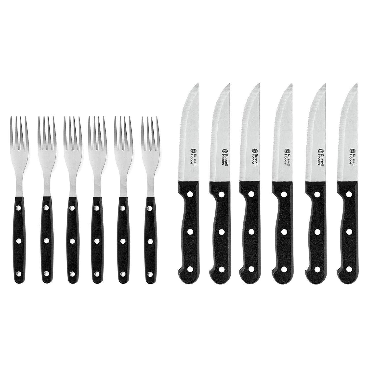 Russell Hobbs Steak Knife And Fork Set - 12 Piece