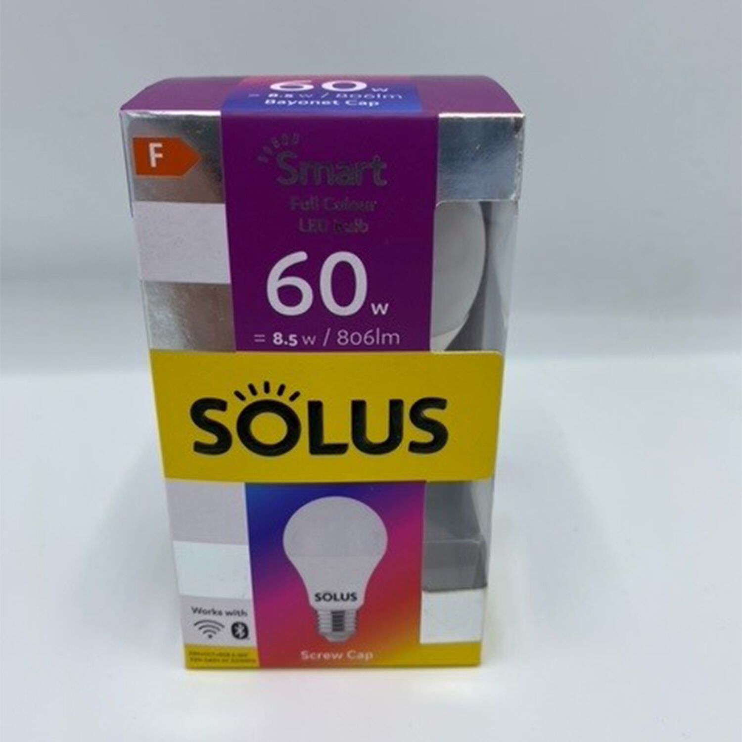 SOLUS Smart 8.5W E27 A60 Round WIFI DIM CCT RGB