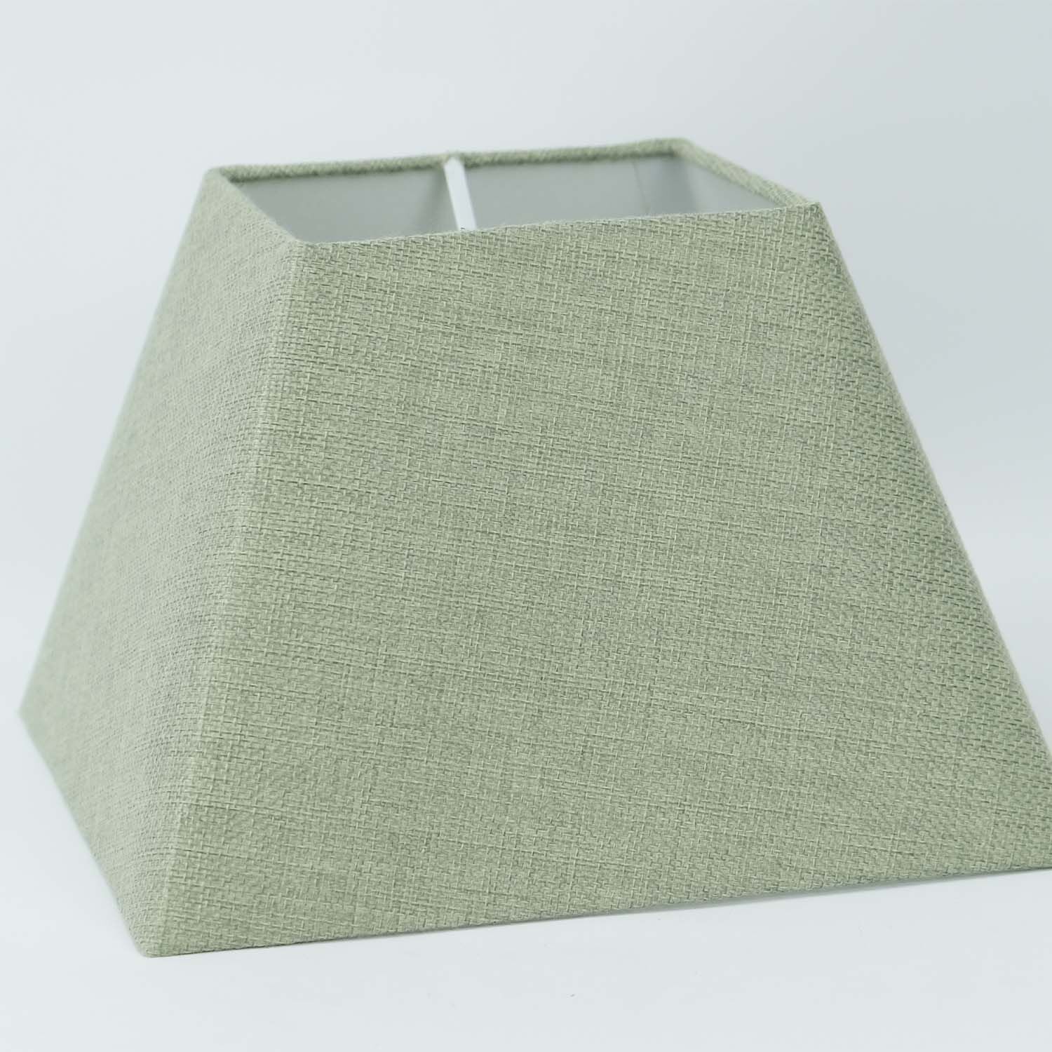 Sage Green Linen Square Shade - 10"